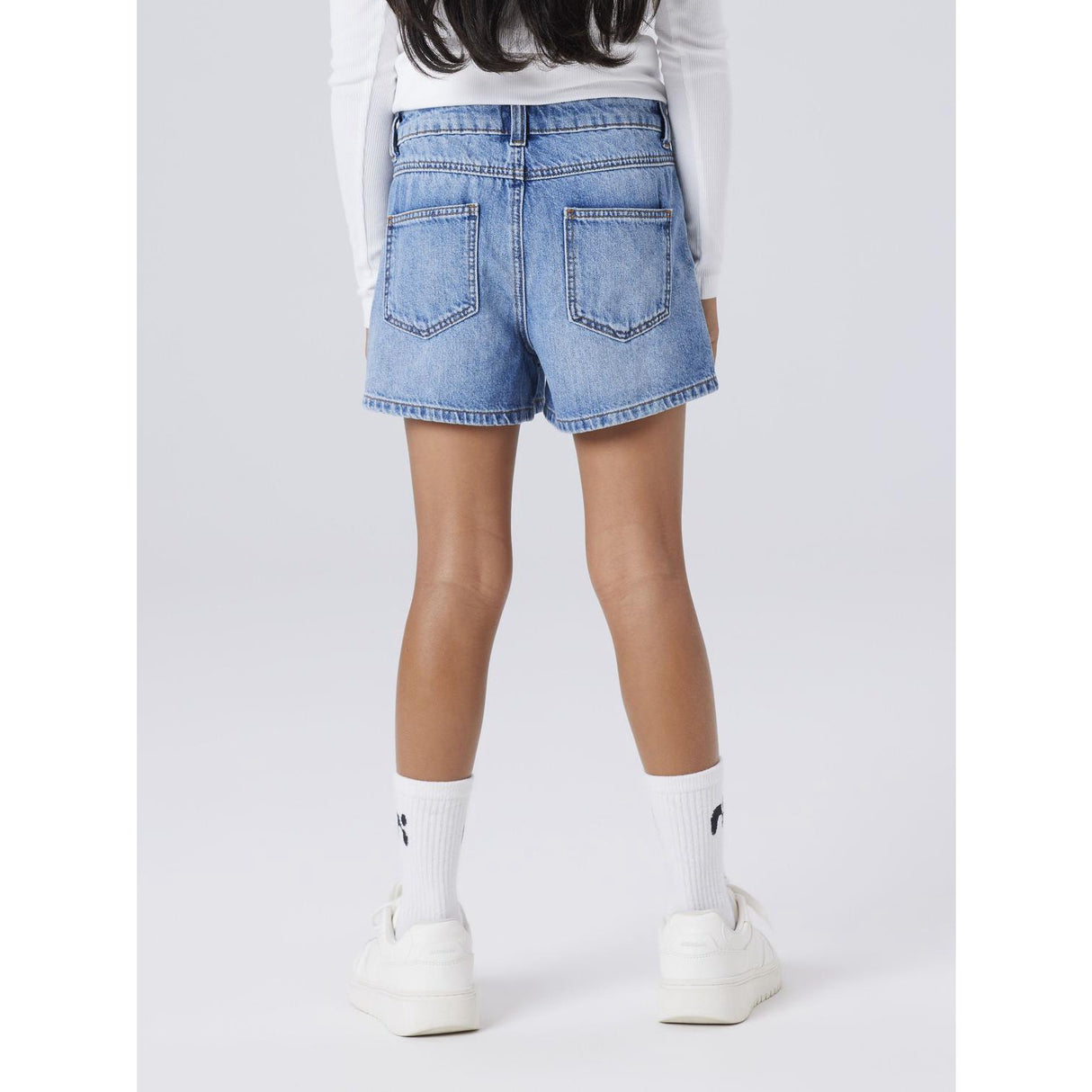 Name It Medium Blue Denim Nkfrose Mamma Dnm Shorts 1141-Mj Noos