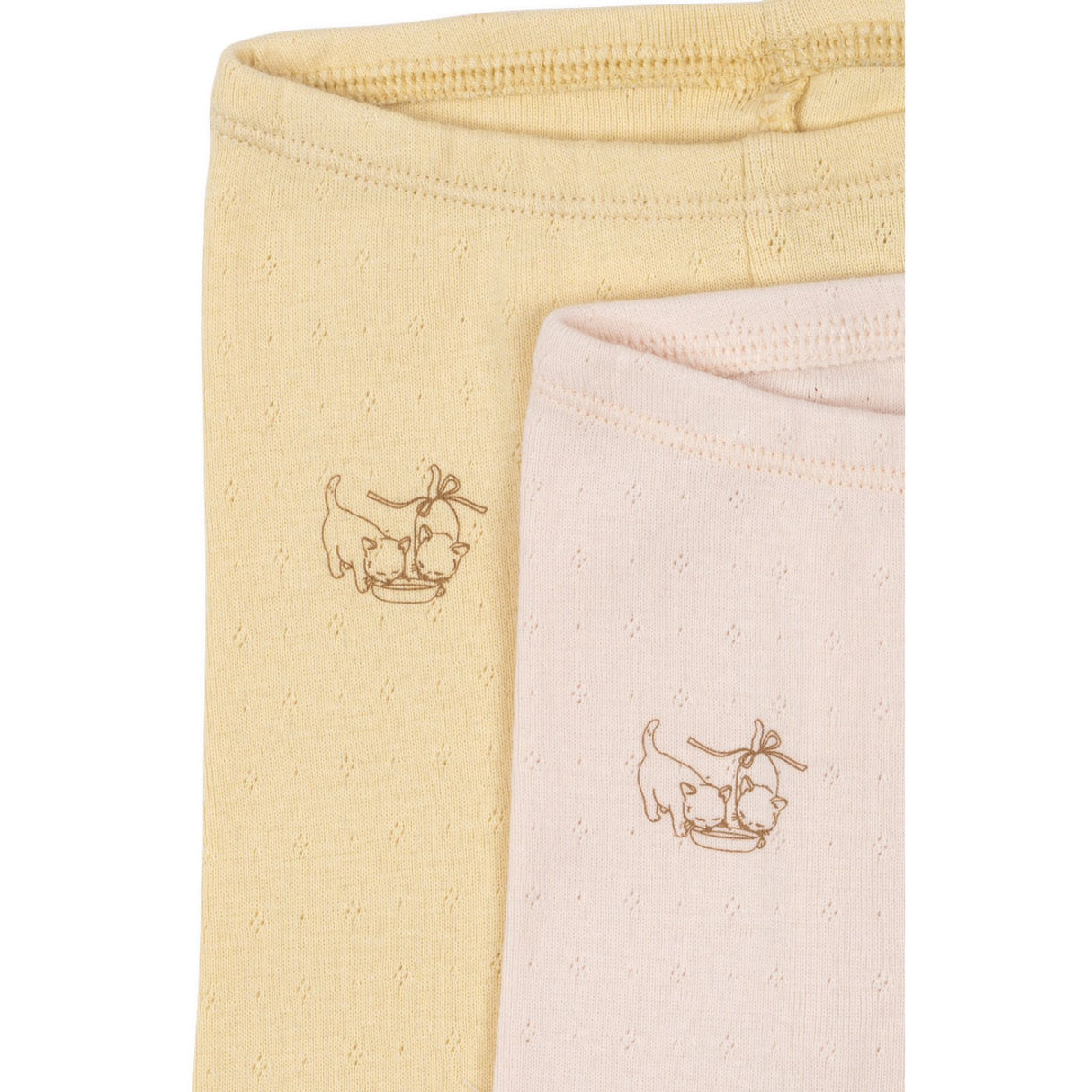 Konges Sløjd Banana Crepe/Creole Pink Fanga Perla 2 Pack Byxor Ocs