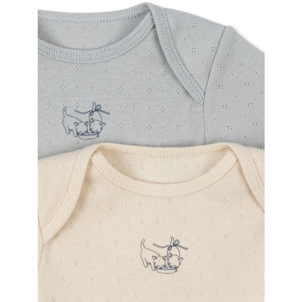 Konges Sløjd Buttercream/Pearl Blue Fanga Perla 2 Pack Ss Body Ocs