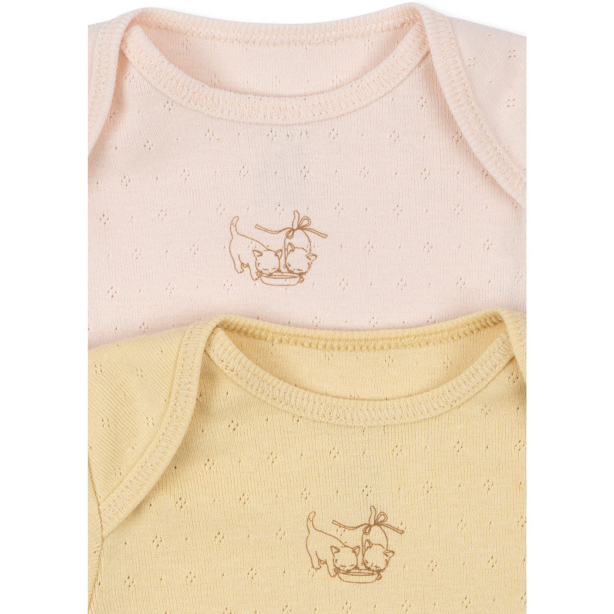 Konges Sløjd Banana Crepe/Creole Pink Fanga Perla 2 Pack Ss Body Ocs