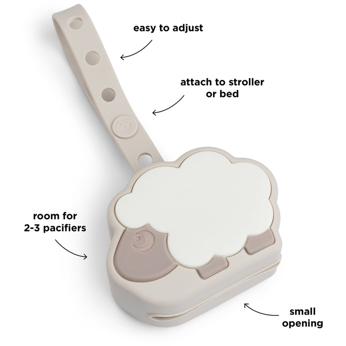 DonebyDeer Sand Sheepy Silikon Sutteholder