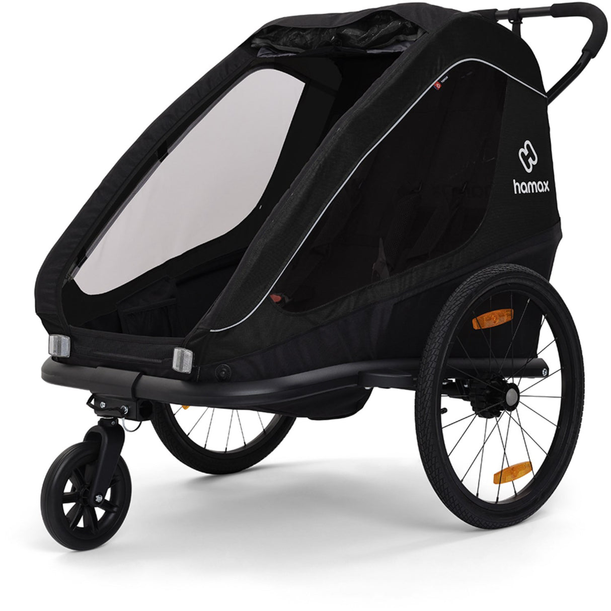 Hamax Black Traveller Bicycle Trailer Dubbel
