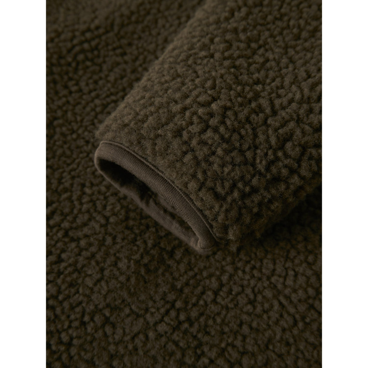 Lil'Atelier Dark Earth Nbnnalo Bia Loose Sherpa Jacka Lil
