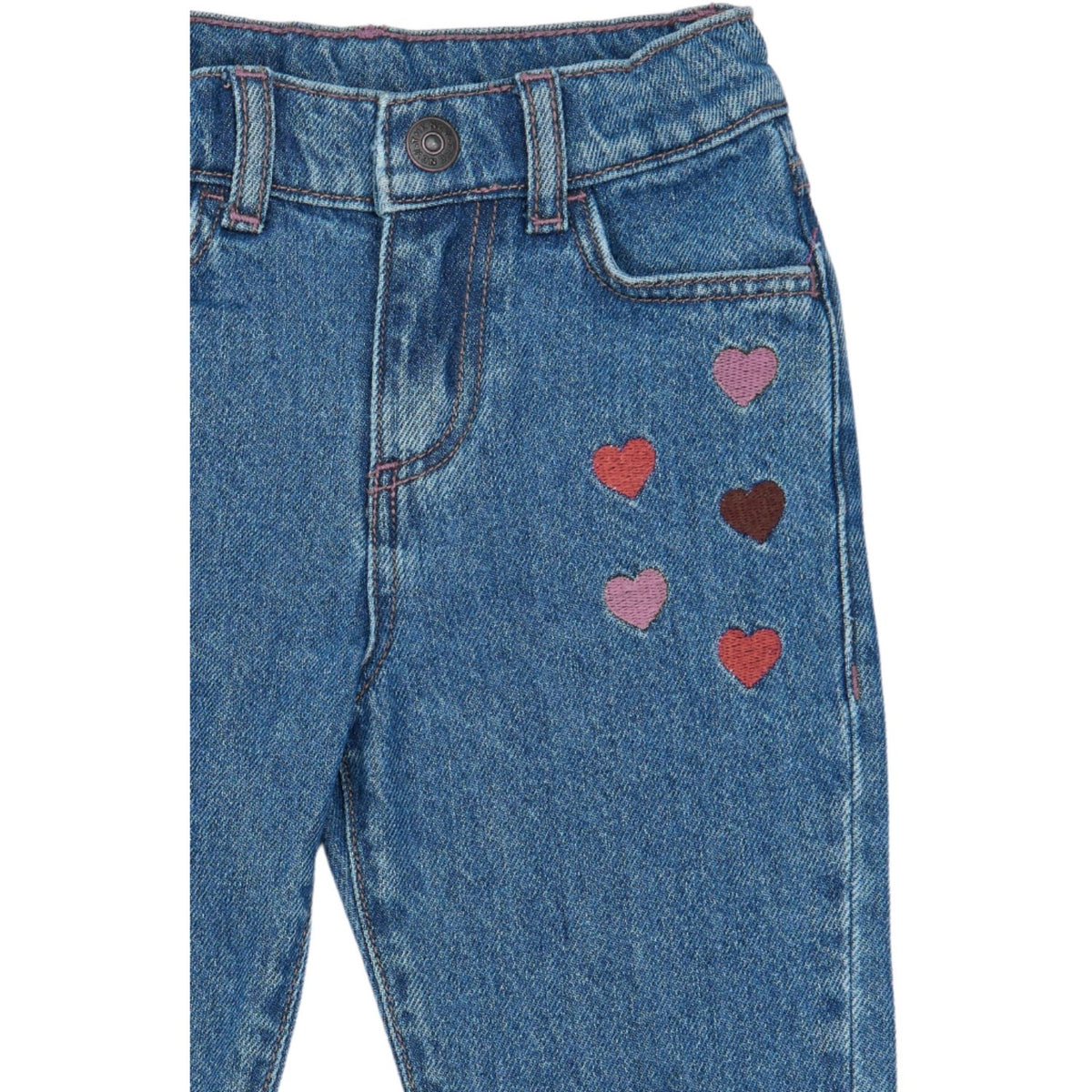 THE NEW Siblings Light Blue Denim Emb Tnstvalora Mamma Fit Jeans