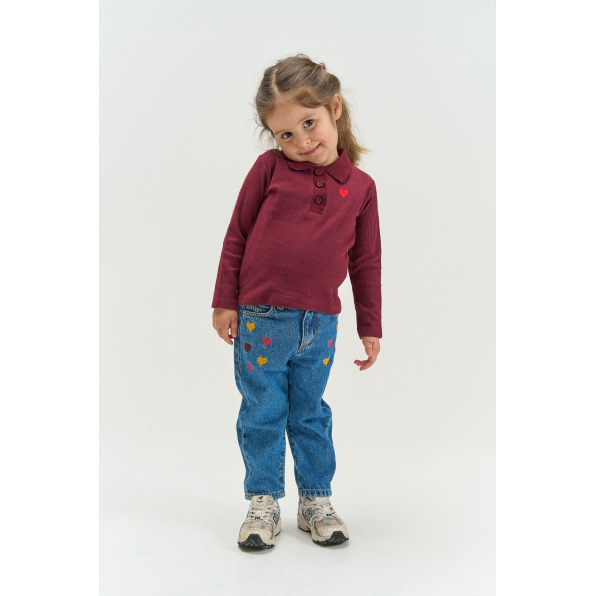 THE NEW Siblings Light Blue Denim Emb Tnstvalora Mamma Fit Jeans