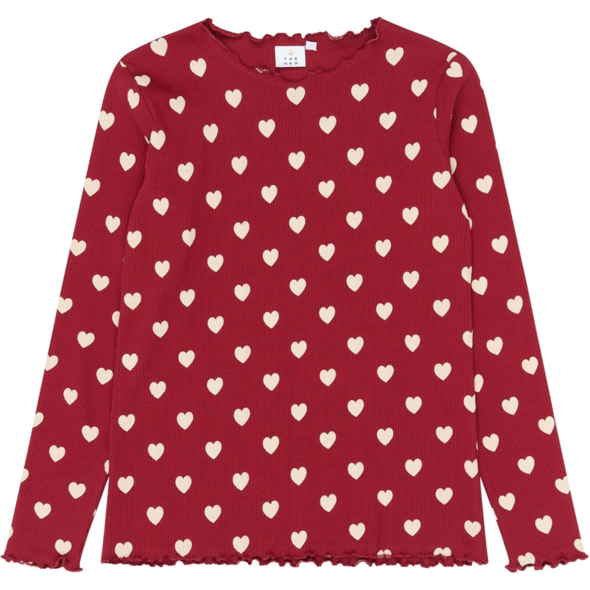 The New Rio Red AOP Tn Tnholiday Red Heart Voksen Rib Night Sett