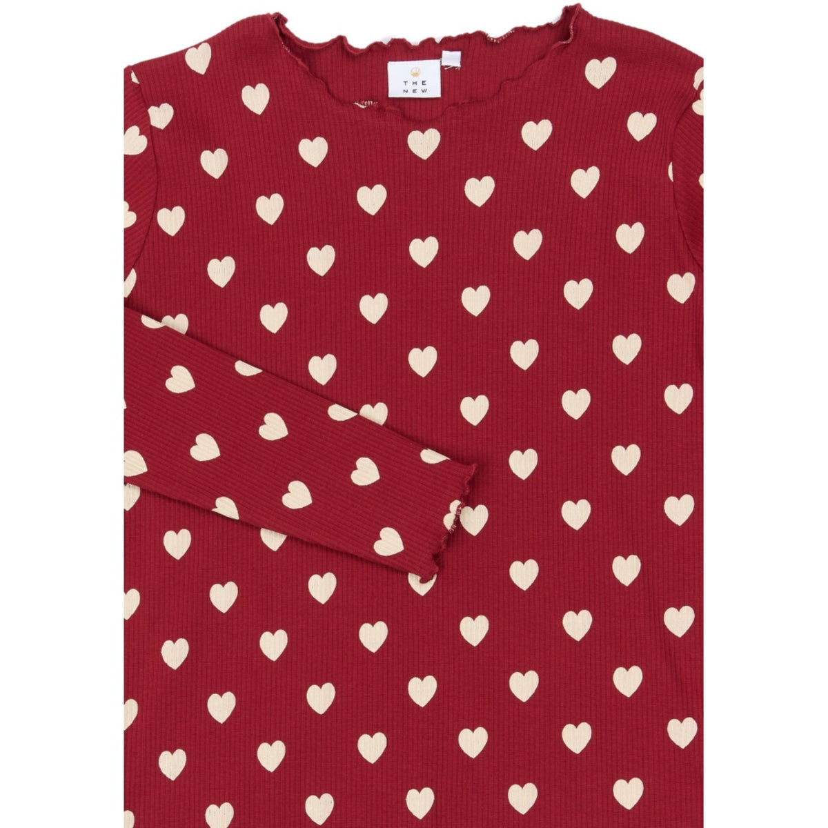 The New Rio Red AOP Tn Tnholiday Red Heart Voksen Rib Night Sett