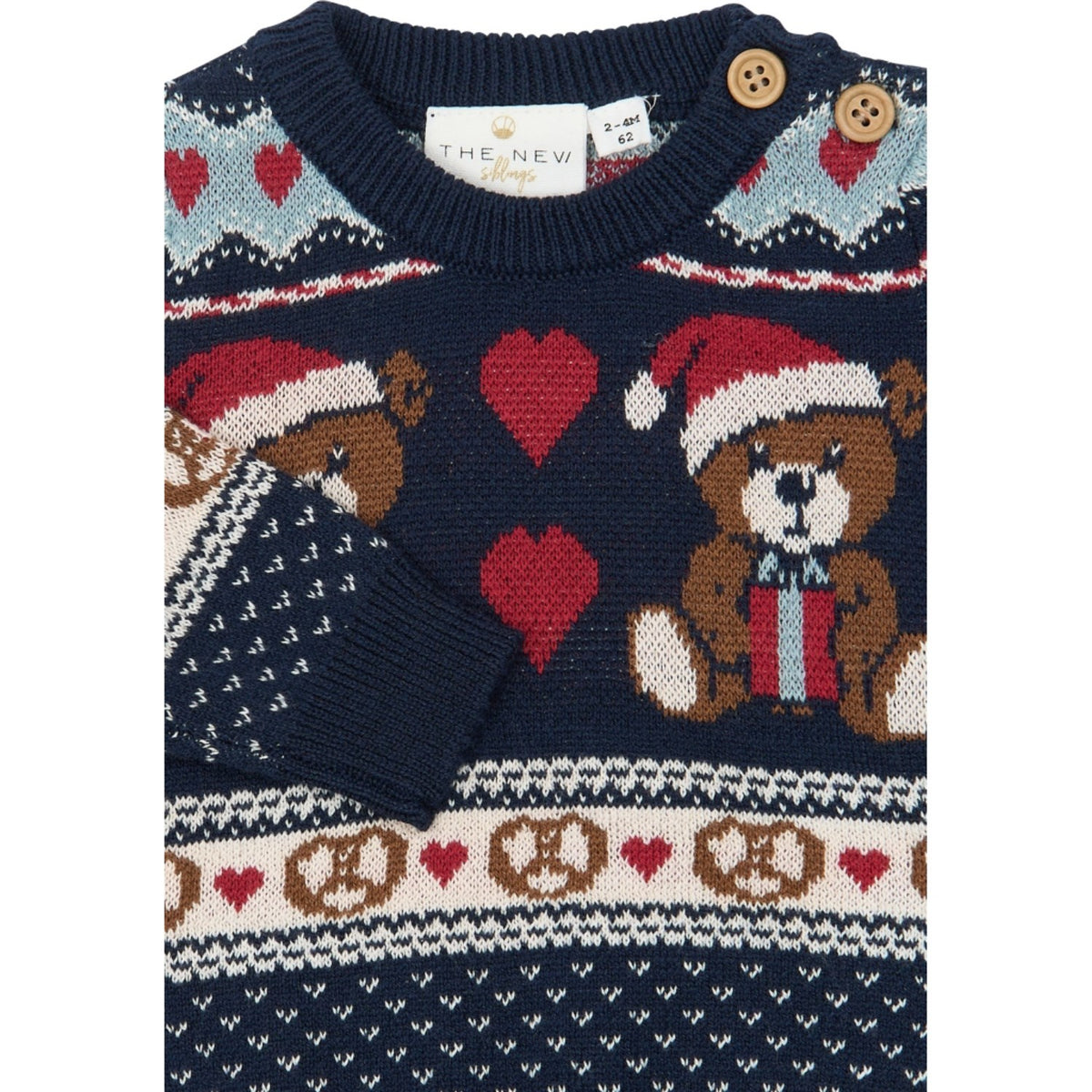 THE NEW Siblings Multi Colour Tnsbholiday Jacquard Pullover