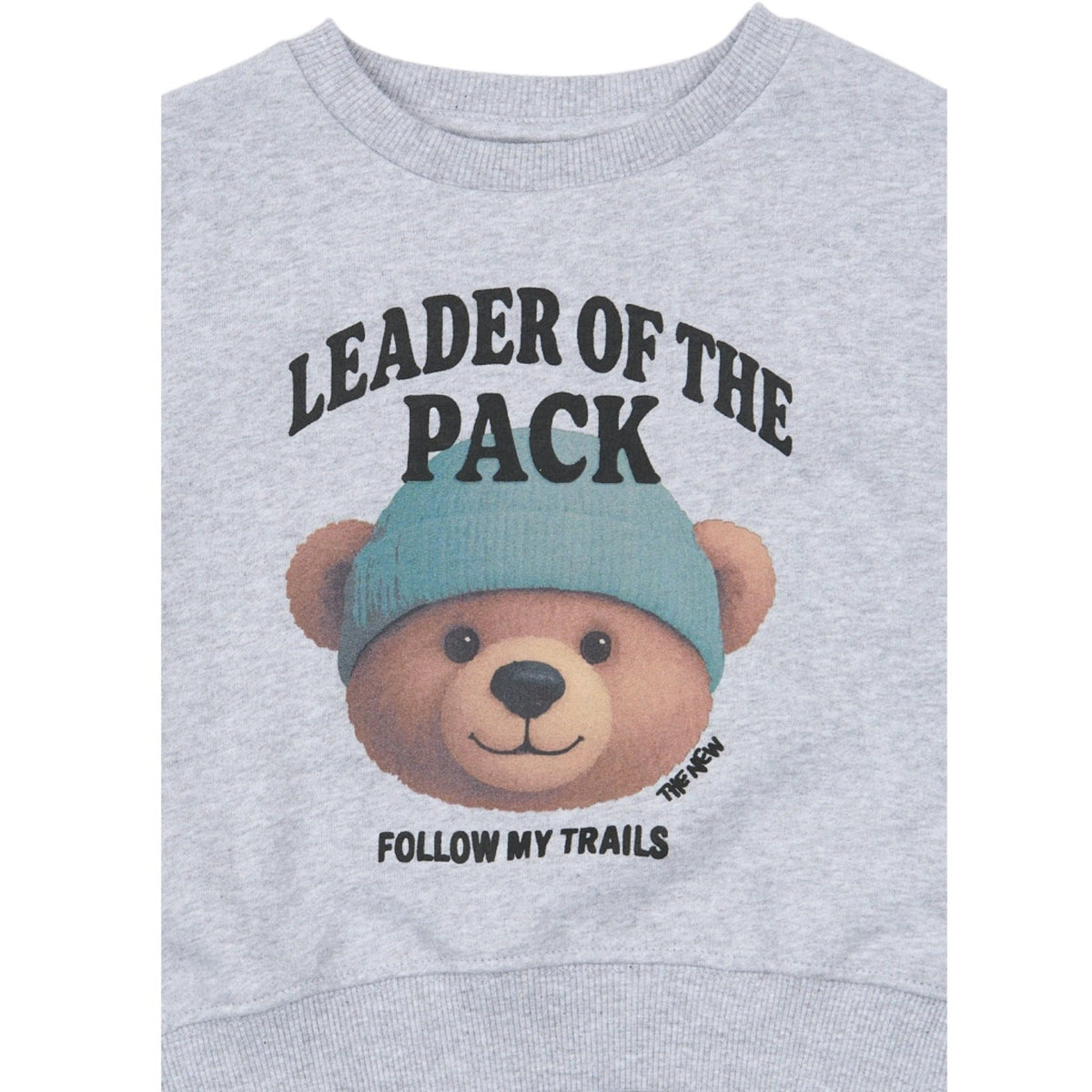 THE NEW Siblings Light Grey Melange Tnstyvan Os Sweatshirt