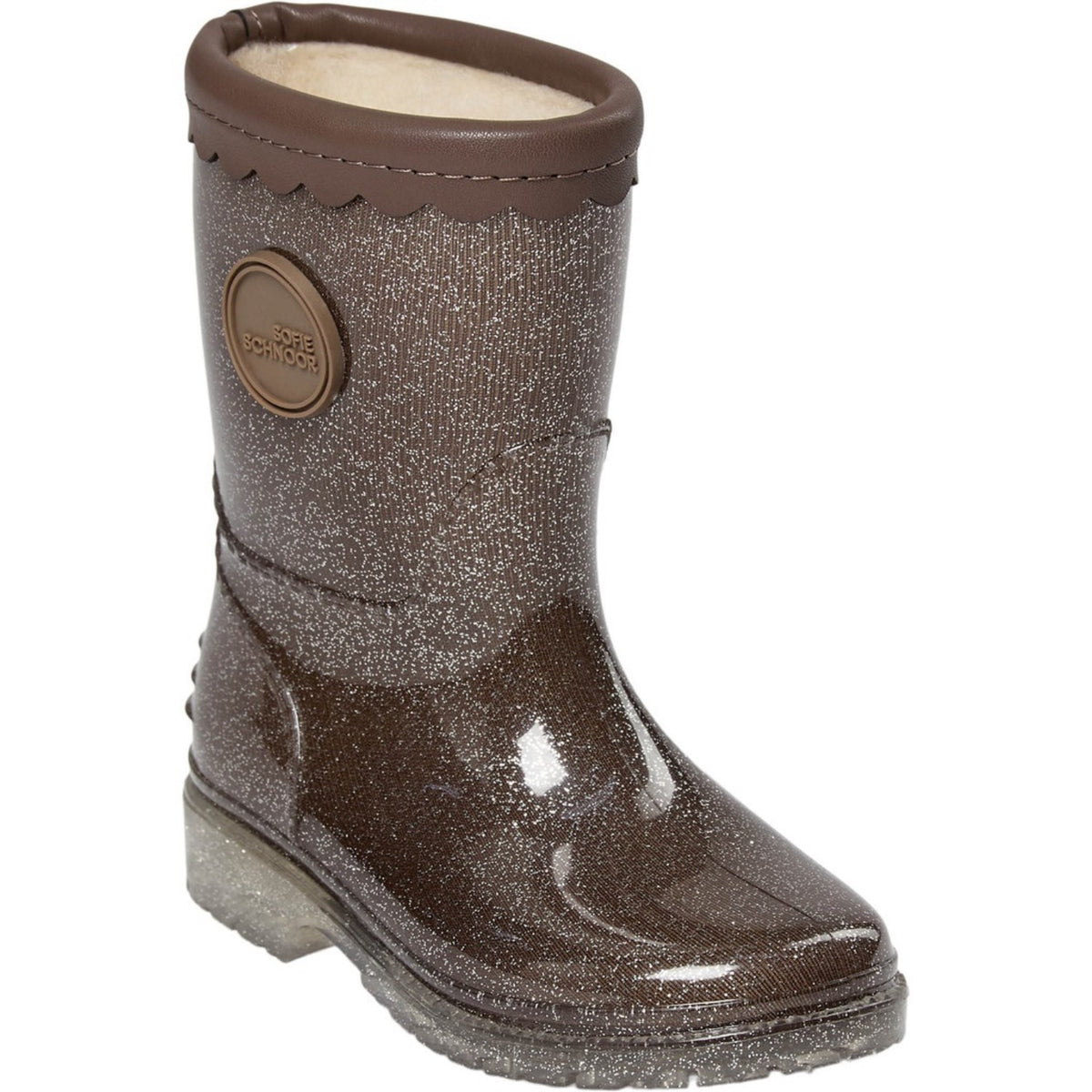 Sofie Schnoor Dark Brown Mellykb Rubber Stövlar M/ Liining