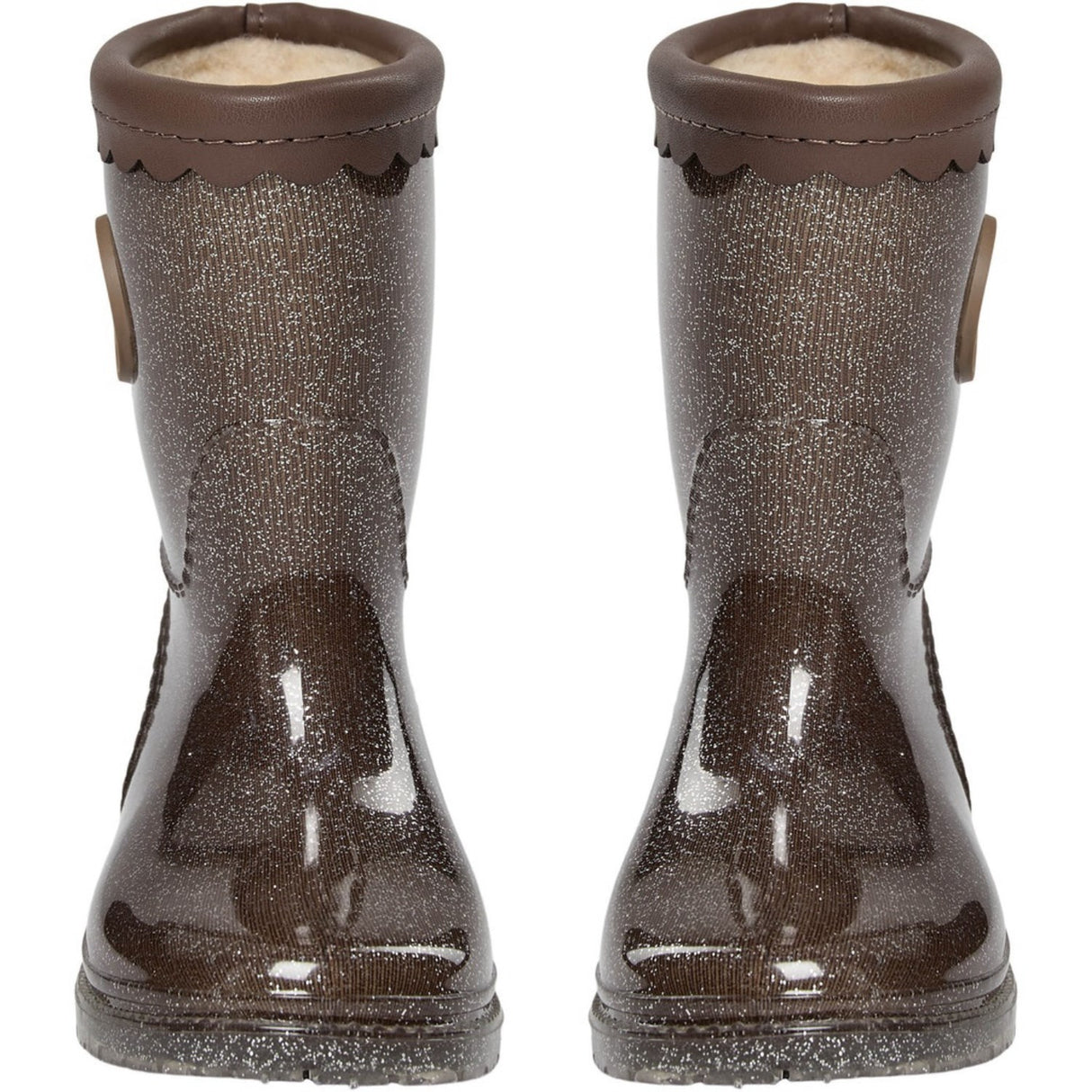 Sofie Schnoor Dark Brown Mellykb Rubber Stövlar M/ Liining