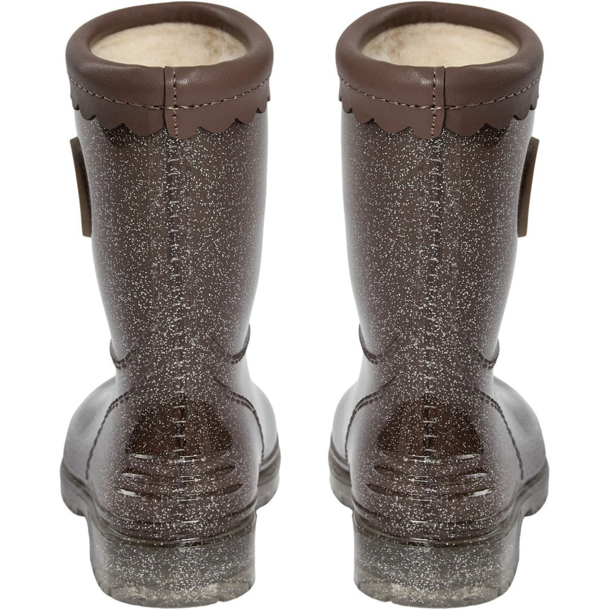 Sofie Schnoor Dark Brown Mellykb Rubber Stövlar M/ Liining