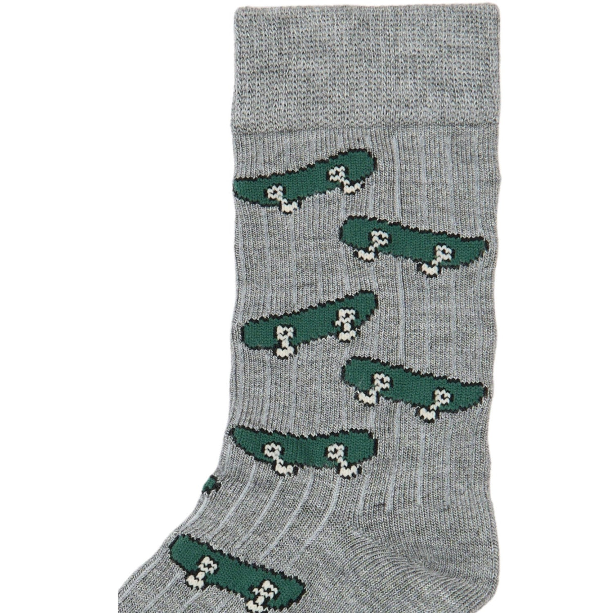 minipop® Light Grey Melange Mats Bambu Strumpo