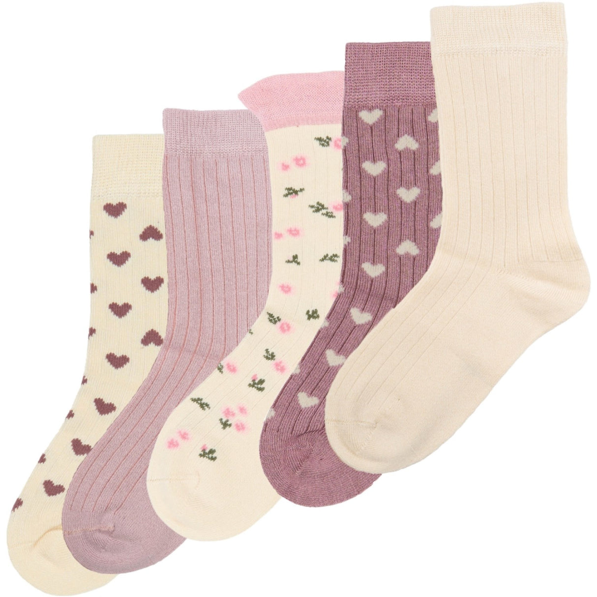 minipop® Pale Pink Mabelle Bambu Strumpor 5-Pack