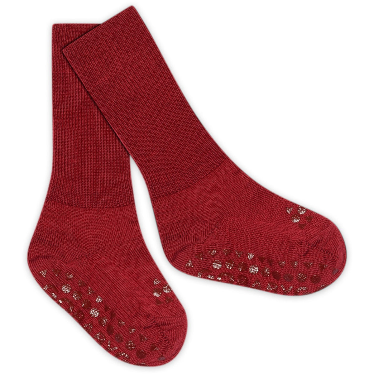 Gobabygo Karanda Red NonSlip Socks Merino Wool