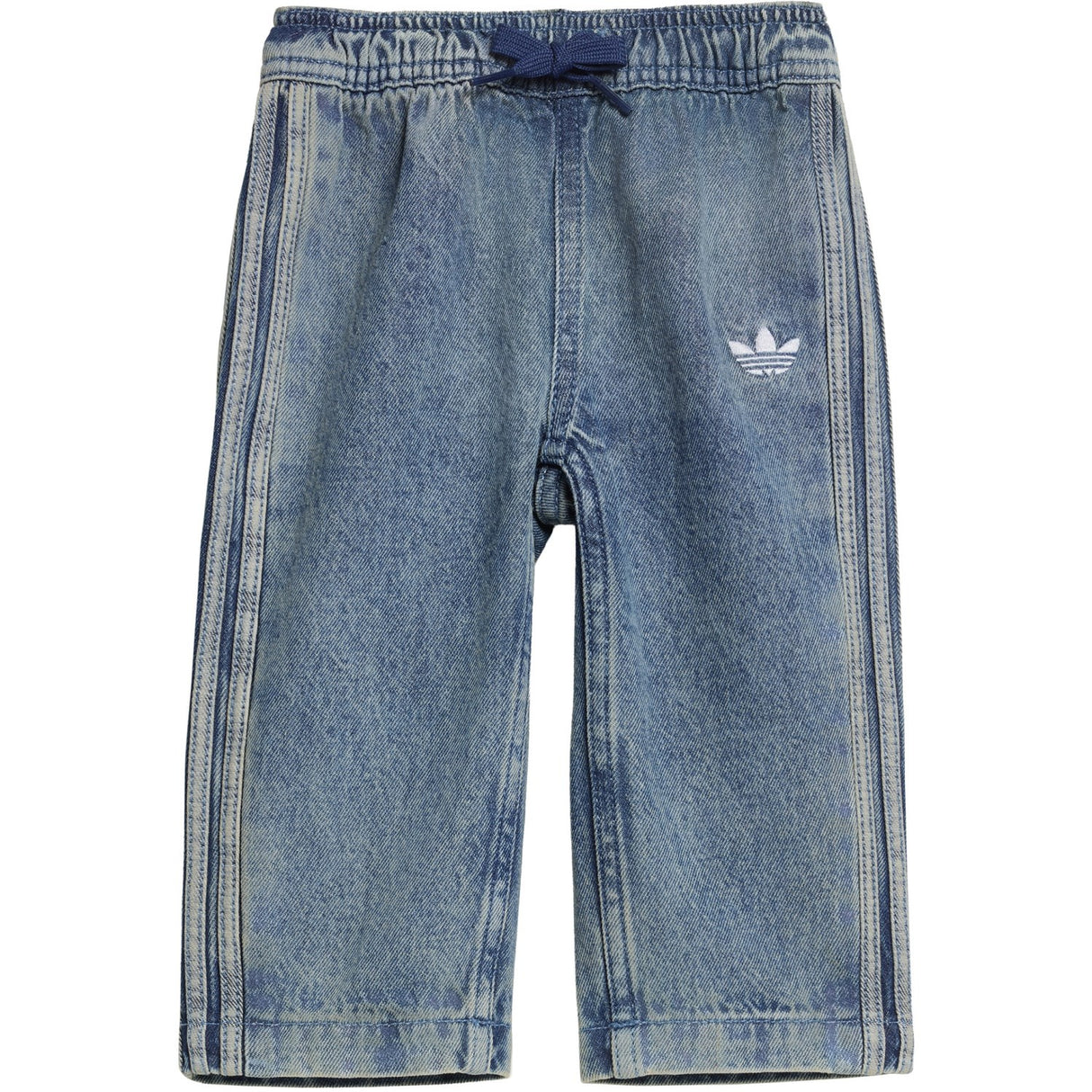 adidas Originals Worn Blue Denim Firebird Den Tp Byxor