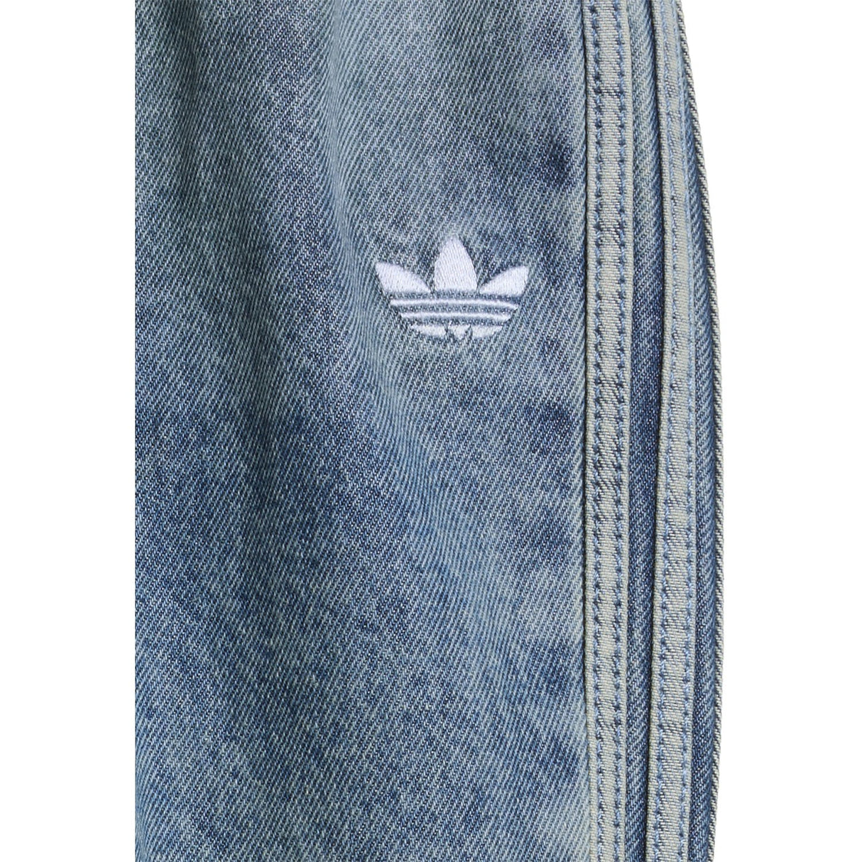adidas Originals Worn Blue Denim Firebird Den Tp Byxor