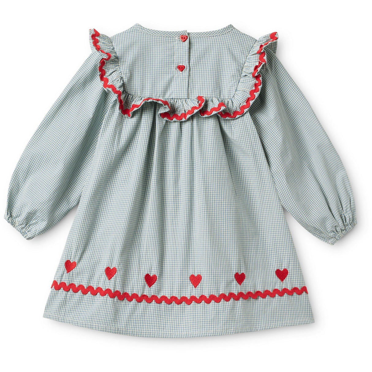 Flöss Light Blue Gingham Ellis Klänning