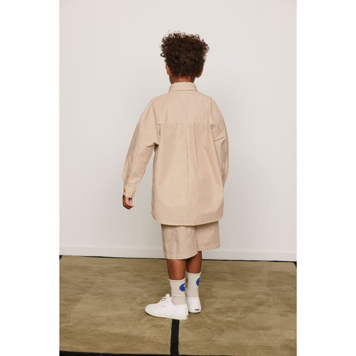 Mini Rodini Brown Poplin Yd Ls Skjorta