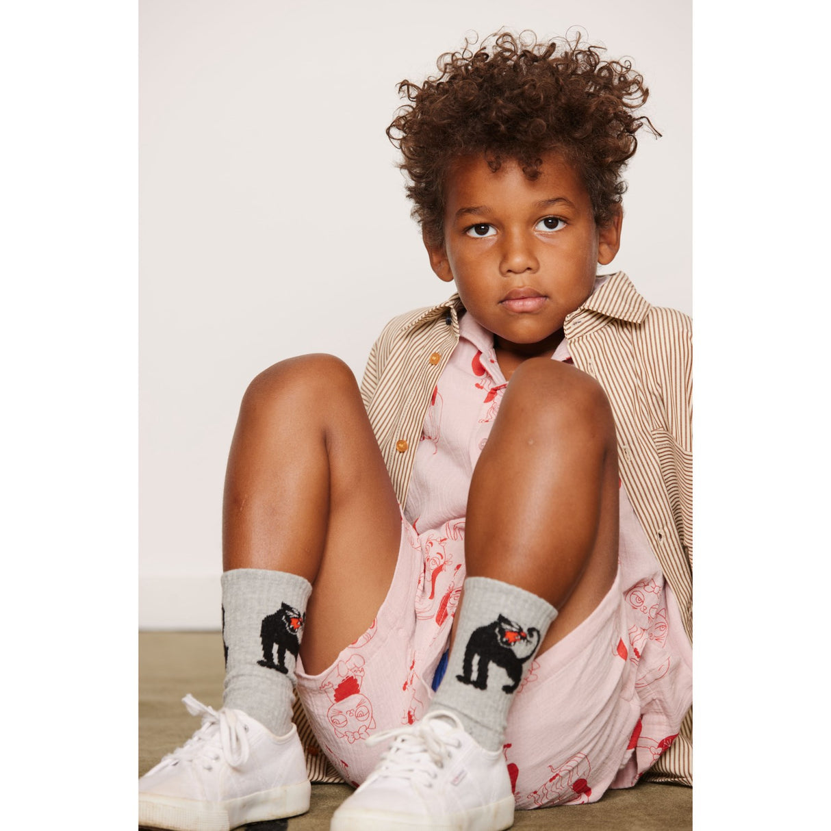 Mini Rodini Brown Poplin Yd Ls Skjorta