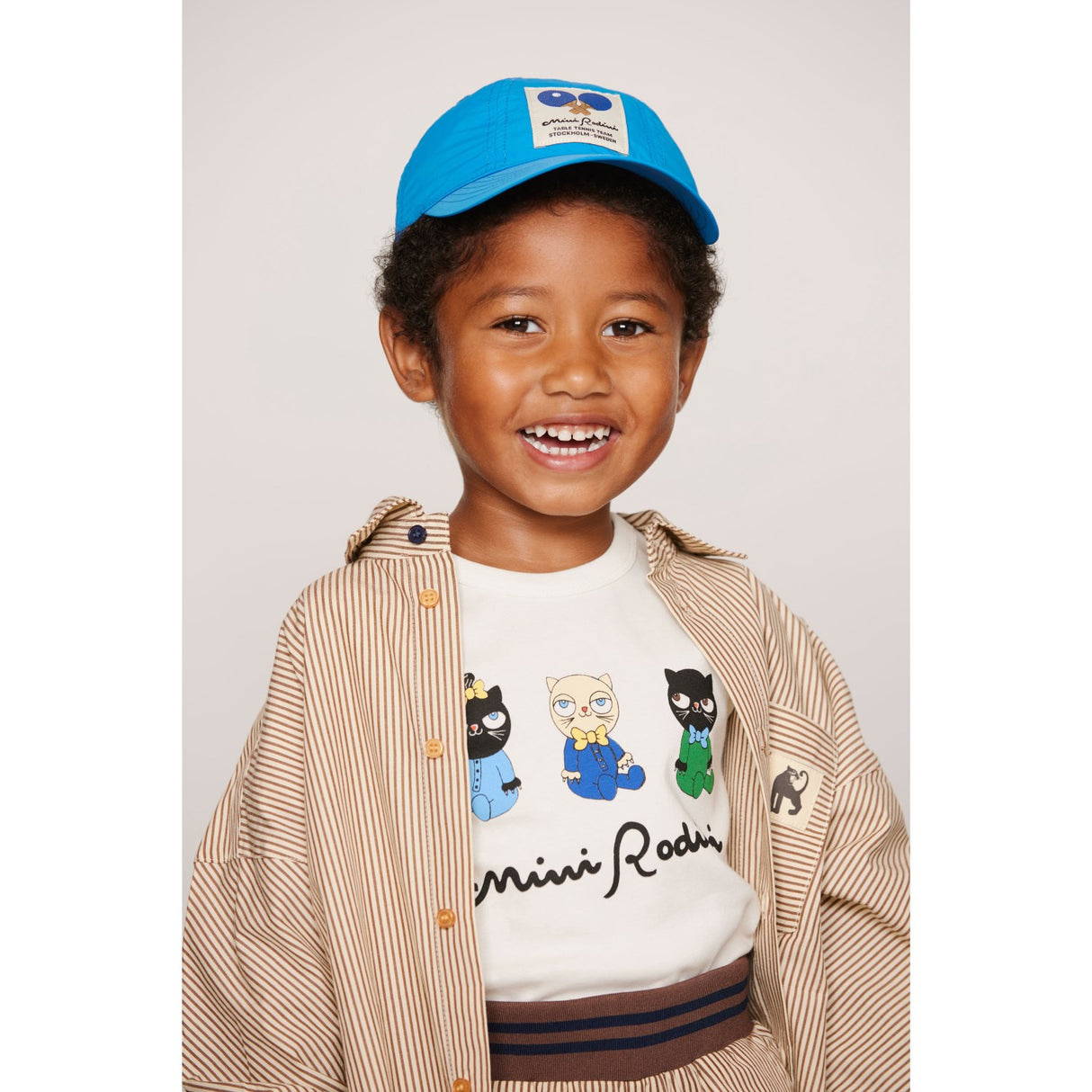 Mini Rodini Brown Poplin Yd Ls Skjorta
