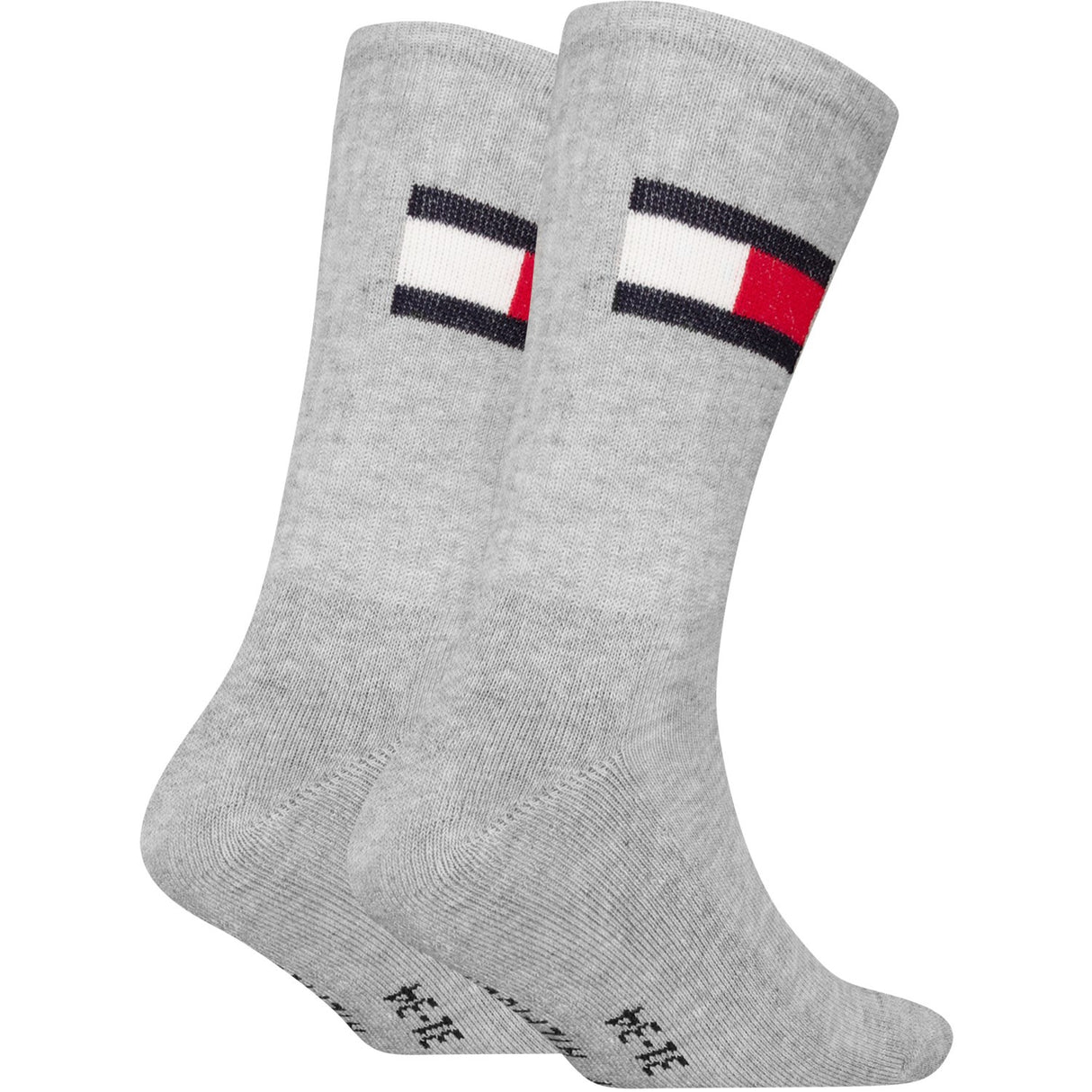 Tommy Hilfiger Grey Melange Kids Strumpor 2-Pack Flag