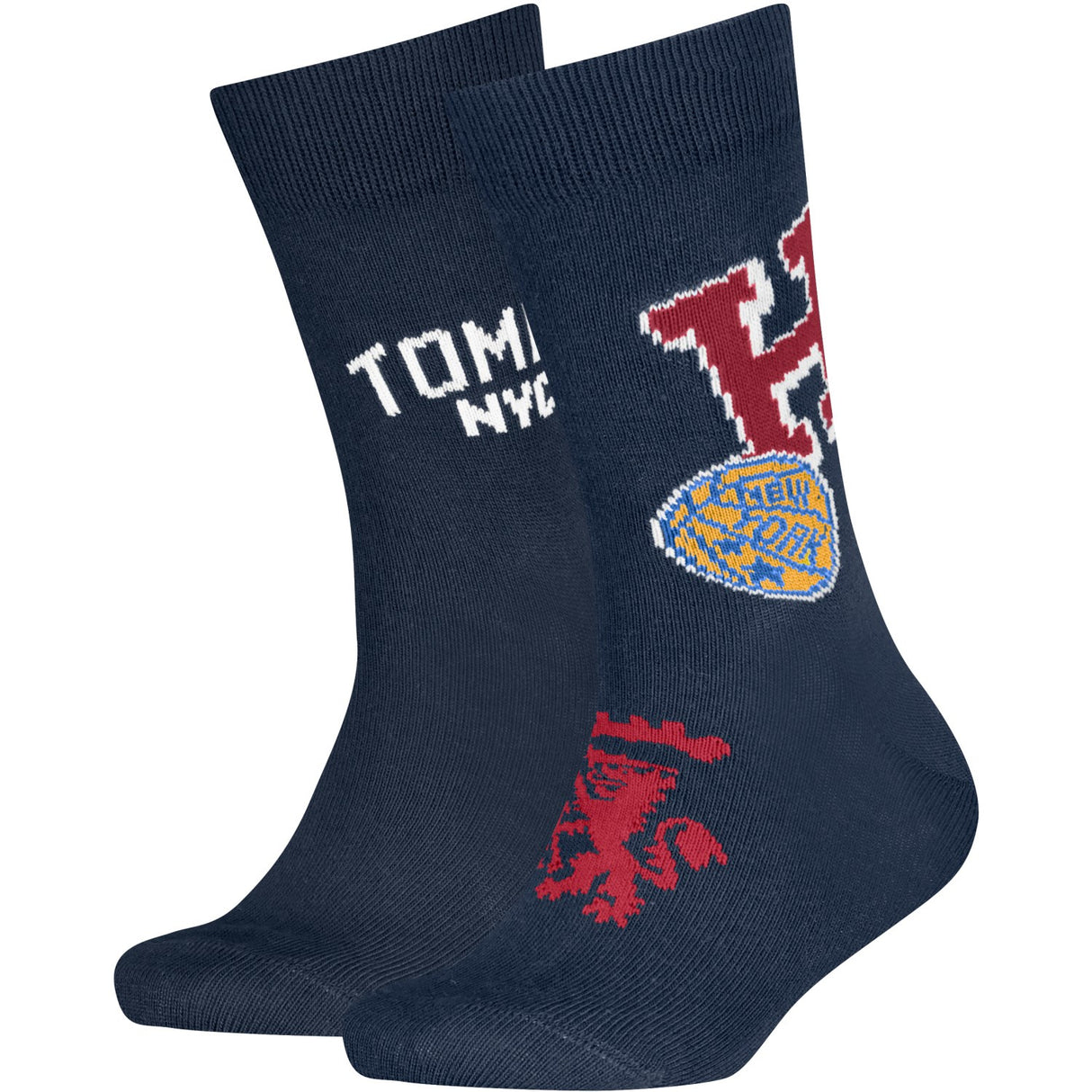Tommy Hilfiger Navy Kids Strumpor 2-Pack College Patch