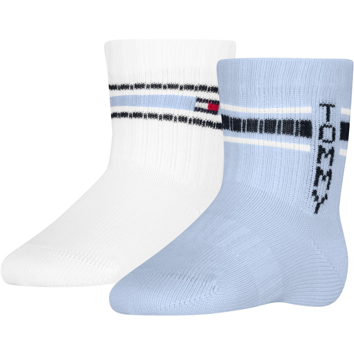 Tommy Hilfiger Light Blue Baby Strumpor 2-Pack Sport