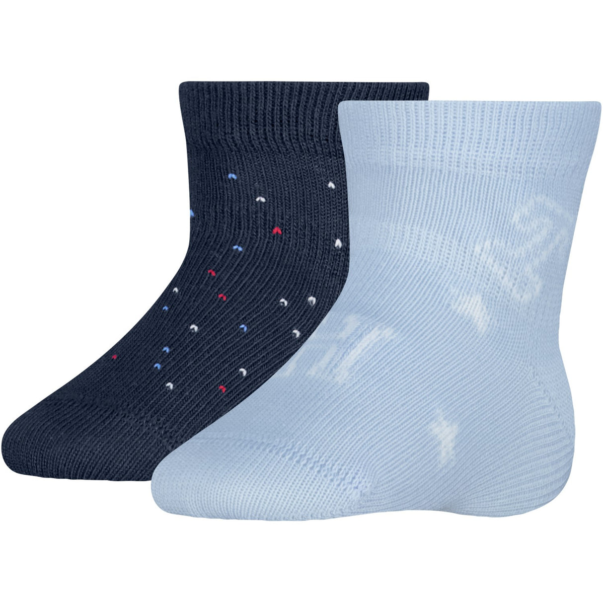 Tommy Hilfiger Light Blue Baby Strumpor 2-Pack Letters
