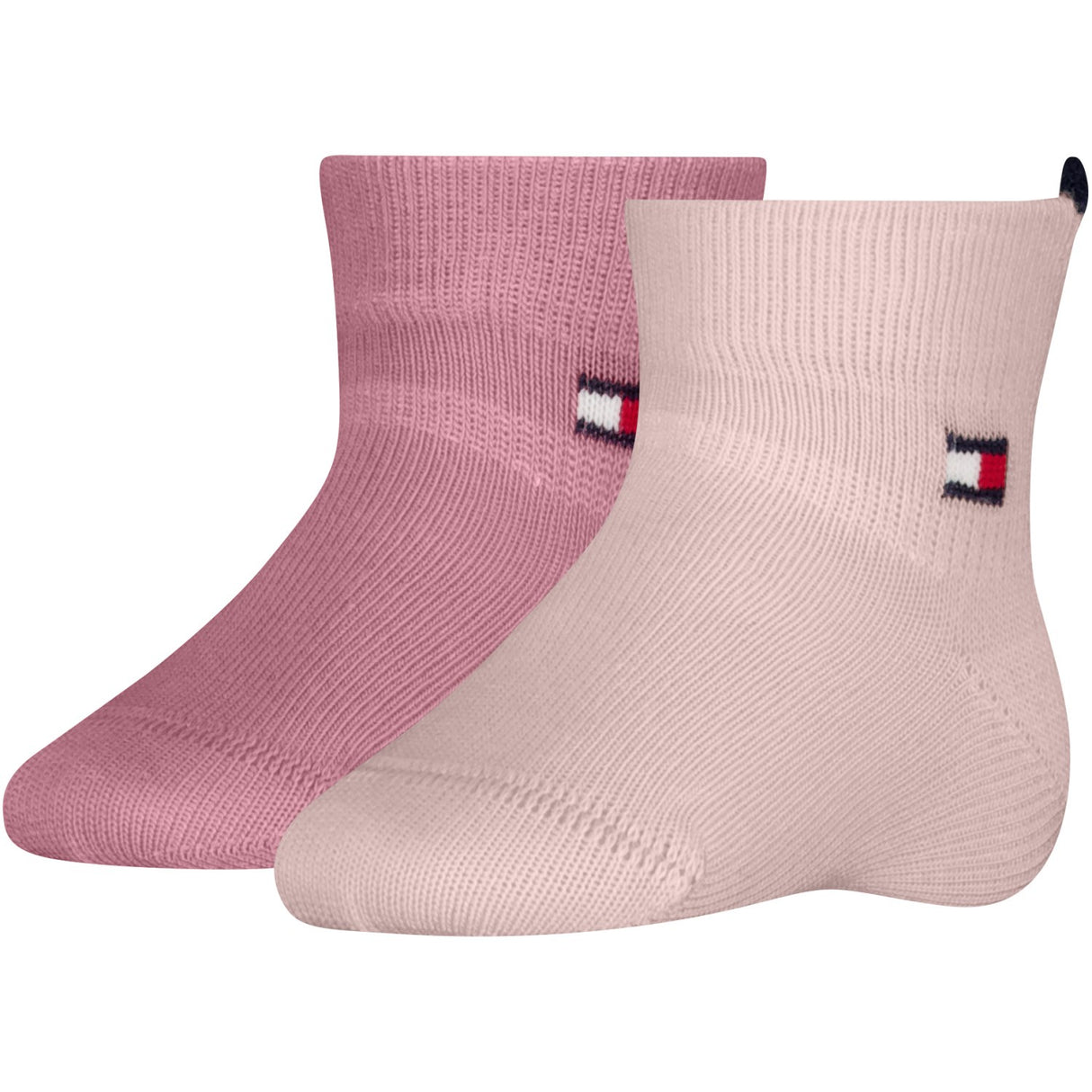 Tommy Hilfiger Light Pink Baby Strumpor 2-Pack Heart
