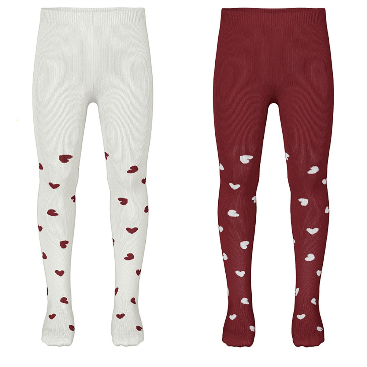 Name It Bright White Red Dahlia Nmfvichristmas 2-Pack Strumpbyxar