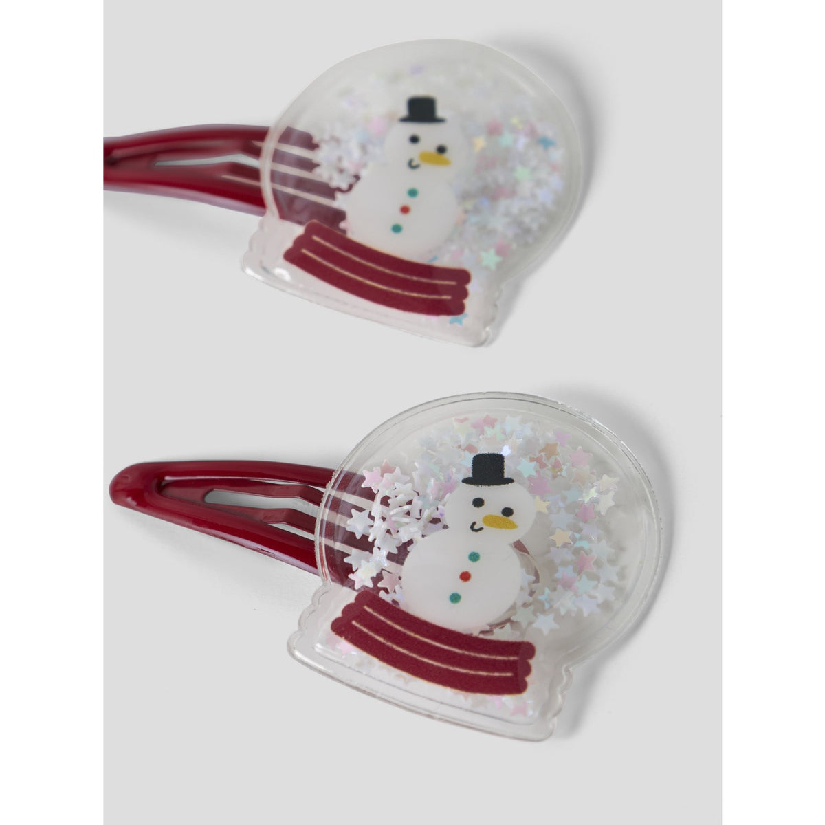 Name It Red Dahlia Snow Globe Nmfrifetti 2-Pack Hairclip
