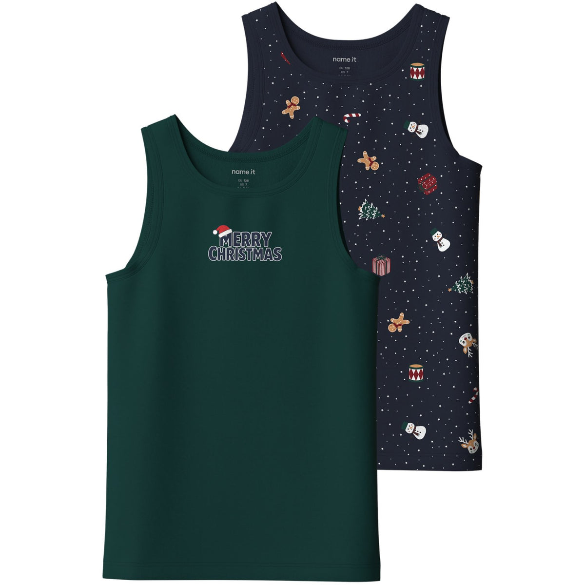 Name It Navy Blazer Nkmvismas 2-Pack Tank Topp Giftpack