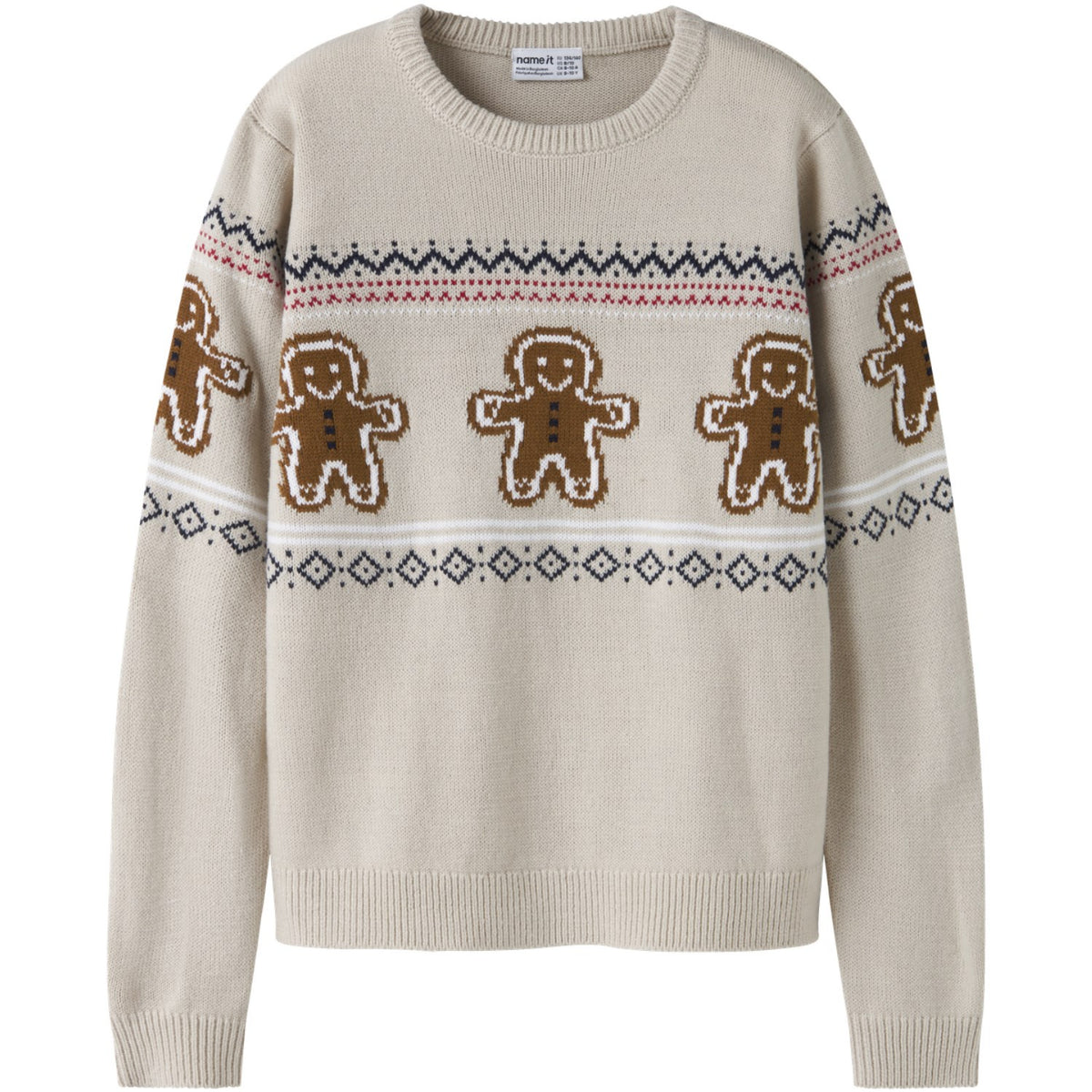 Name It Peyote Melange Nknrismas Ls Stickad Cot