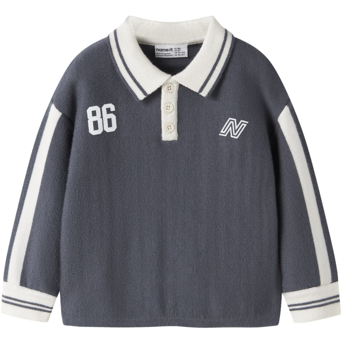 Name It Ombre Blue Nmmnima Ls Loose Pikétröja Stickad