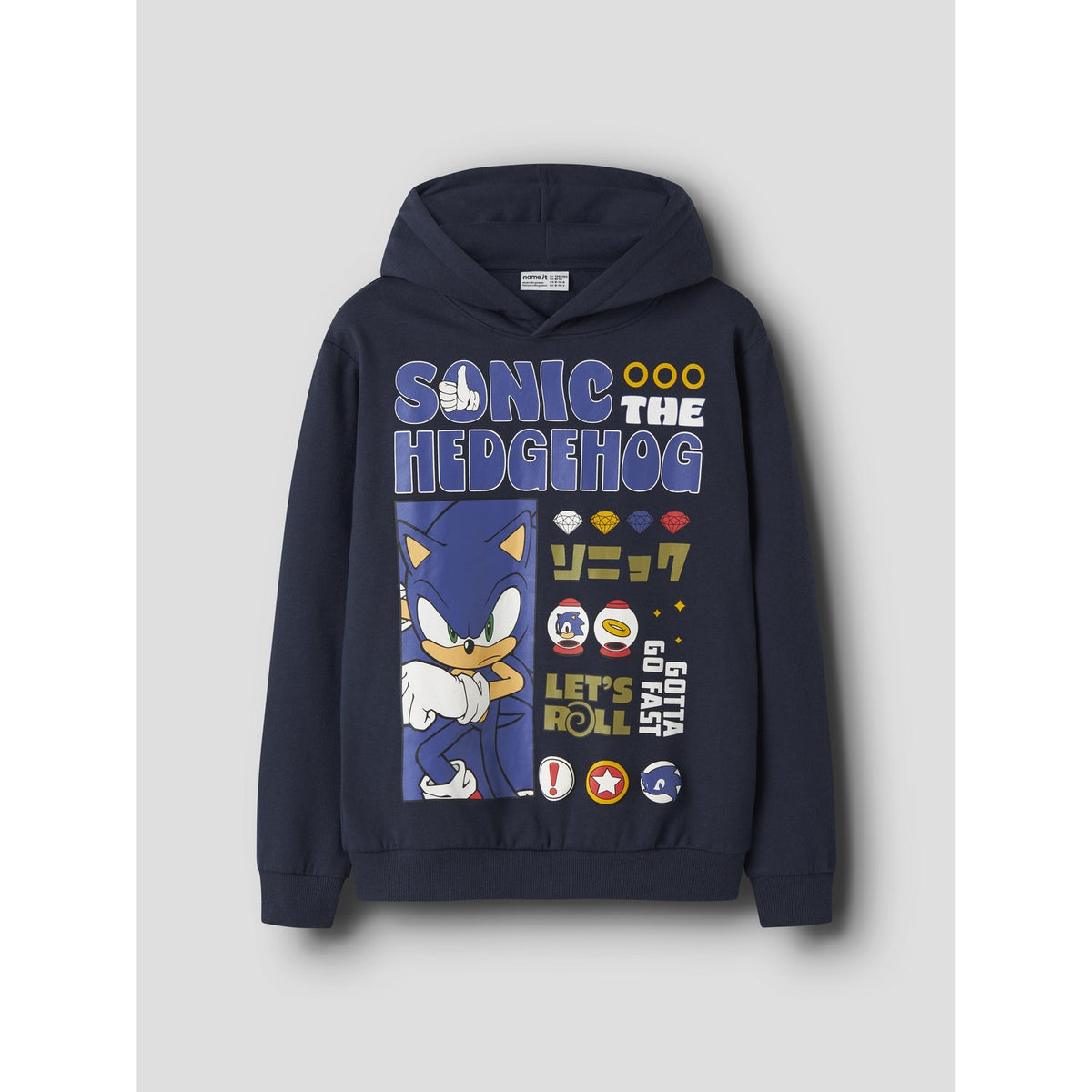 Name It Navy Blazer Nkmodell Sonic Nreg Sweat Wh Bru Sky