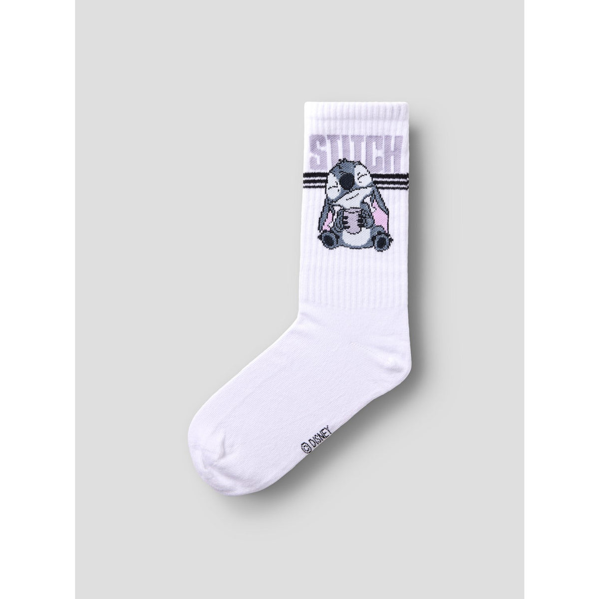 Name It Bright White Black Nkfolgu Stitch Tennis Strumpor Wdi
