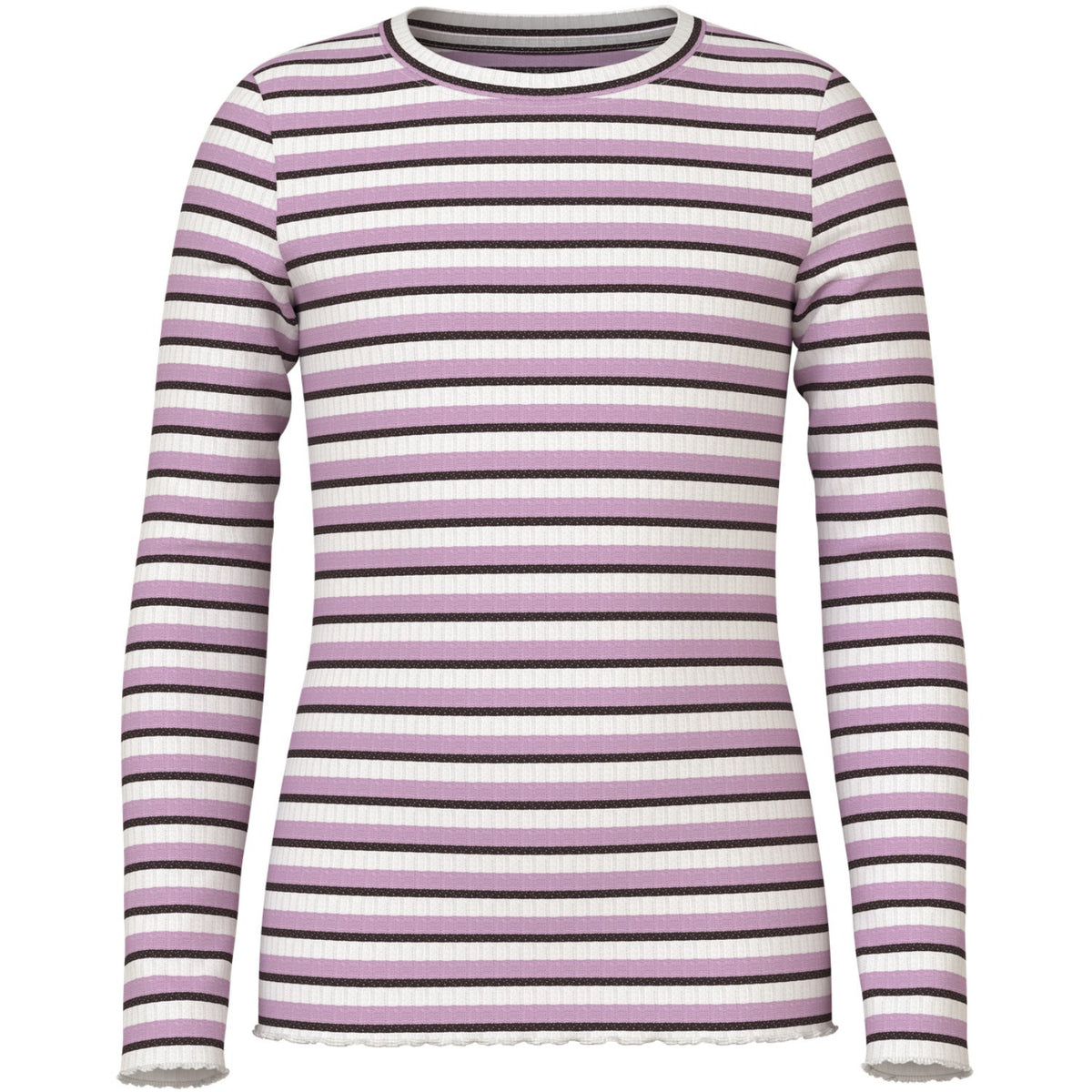 Name It Full Blooming Pink Nkfvemma Glitter Ls Slim Topp