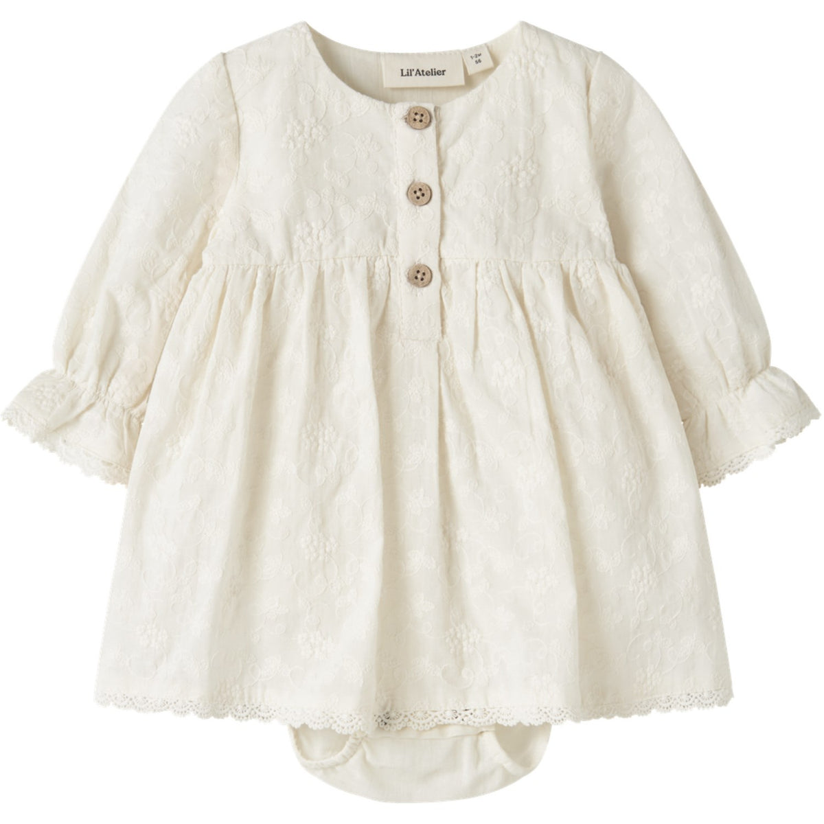 Lil'Atelier Turtledove Nbfrenna Ls Loose Body Klänning Lil