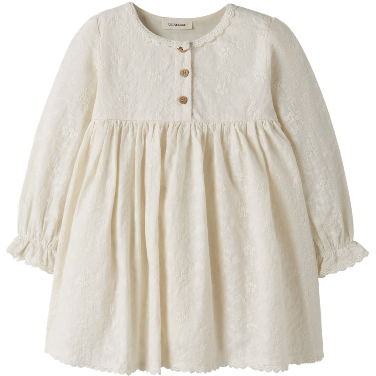 Lil'Atelier Turtledove Nmfrenna Ls Loose Klänning Lil