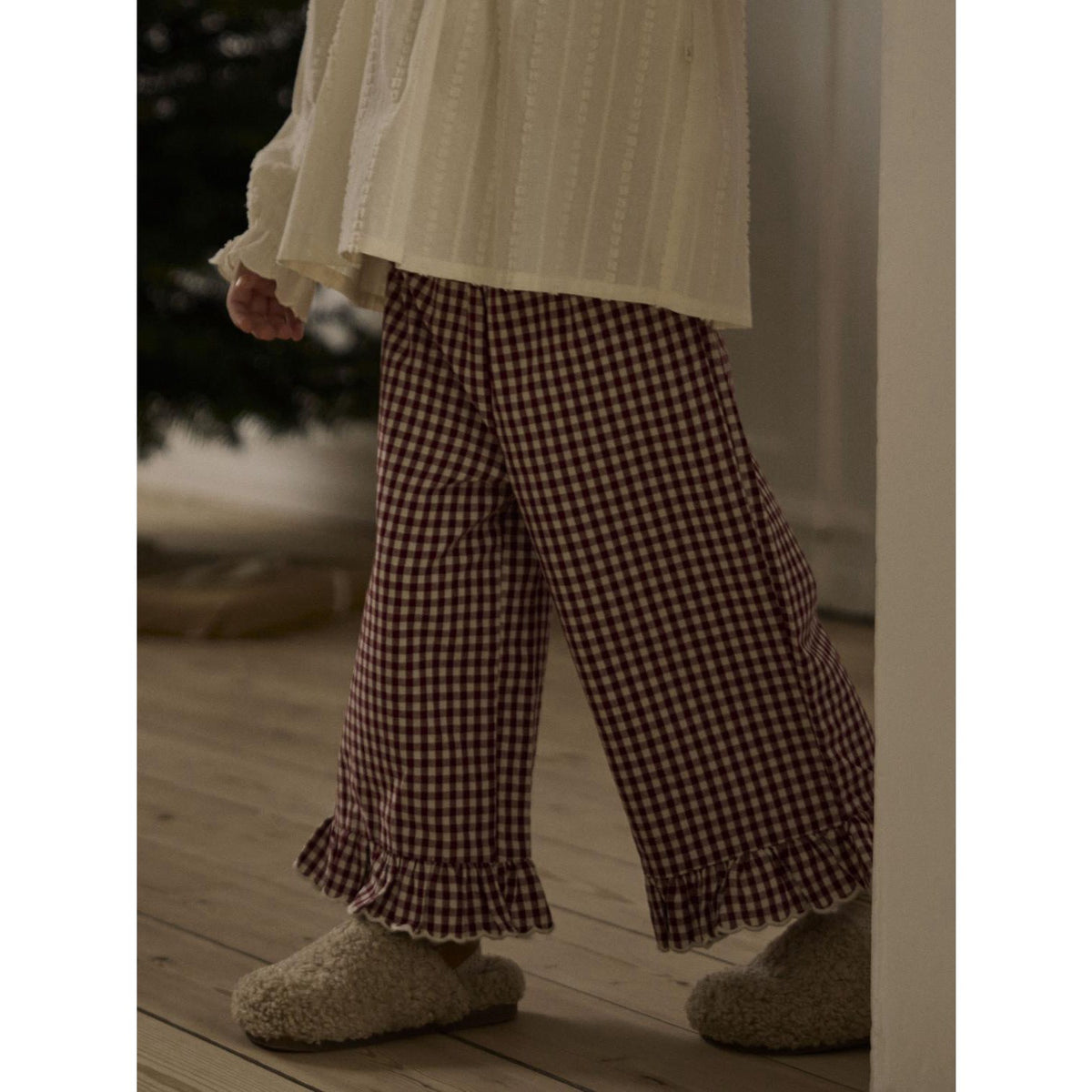 Lil'Atelier Biking Red Nmfroanne Loose Byxor Lil