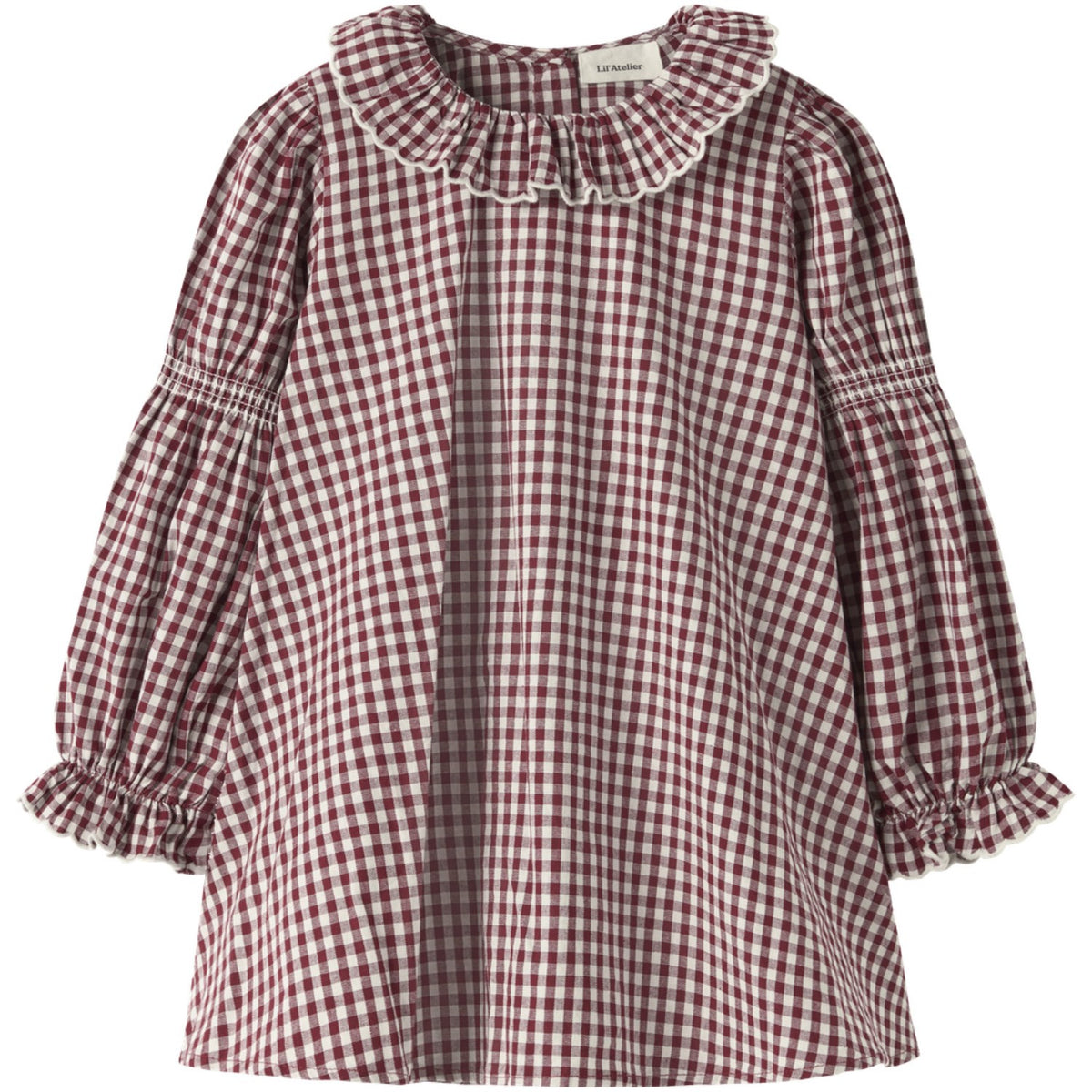 Lil'Atelier Biking Red Nmfroanne Ls Loose Klänning Lil