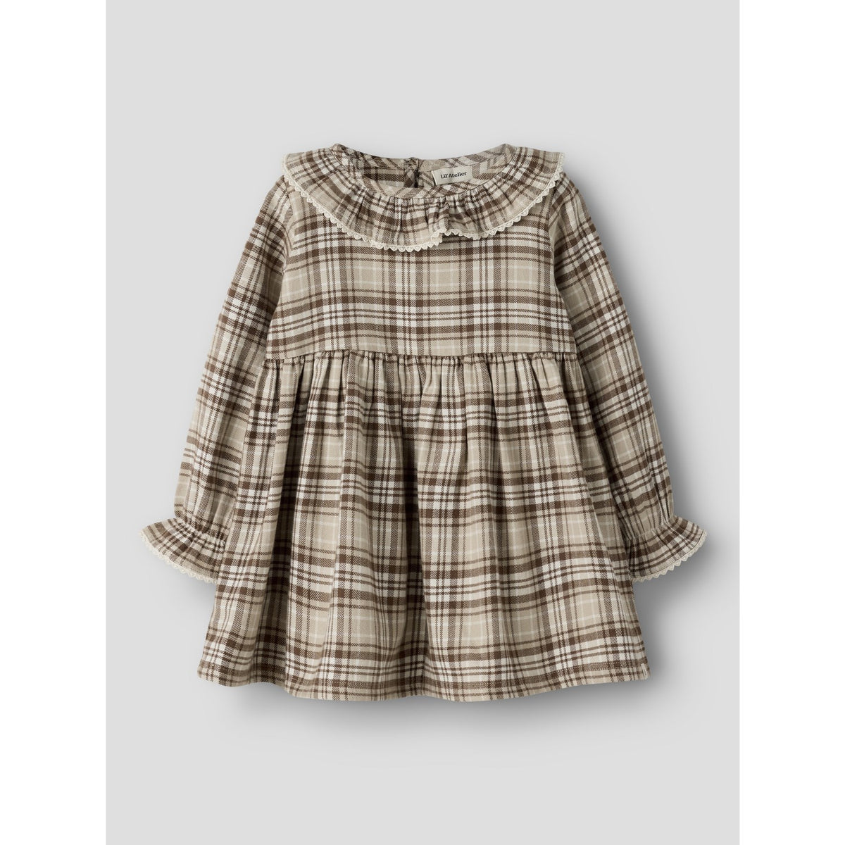 Lil'Atelier White Pepper Nmfrenrik Ls Loose Klänning Lil