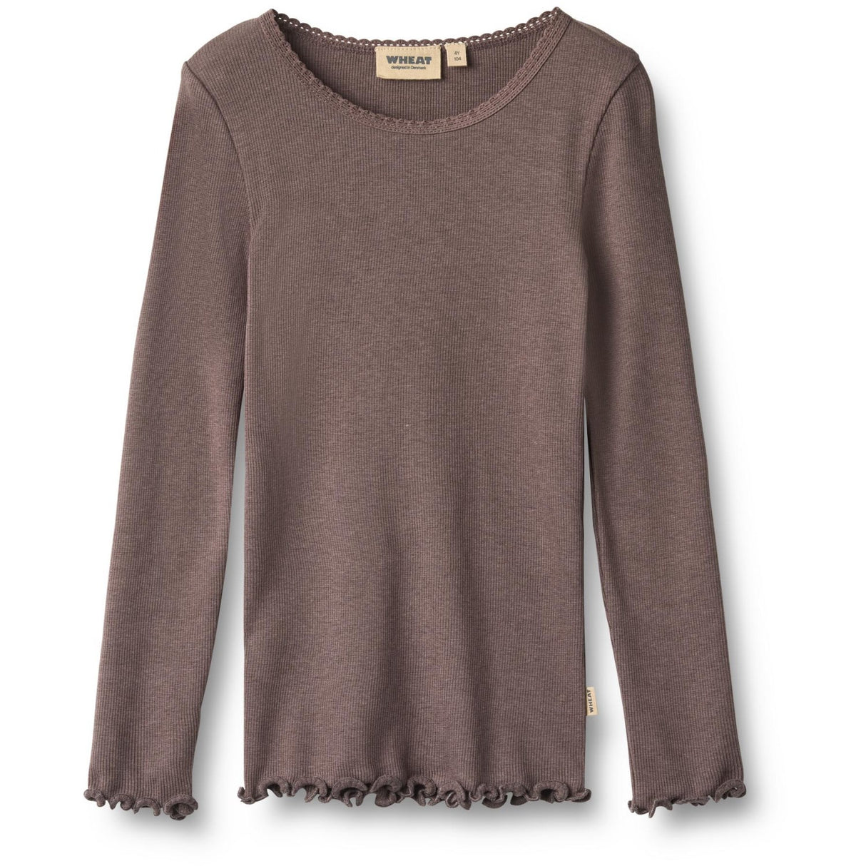 Wheat Plum Truffle Rib Blus Reese