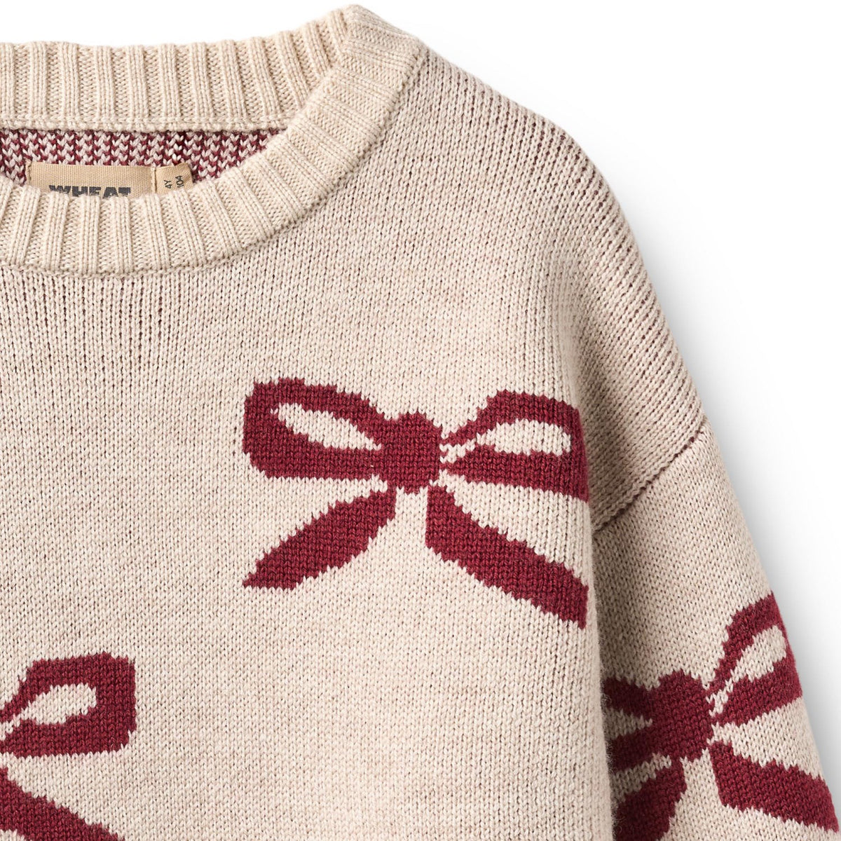 Wheat Eggshell Jacquard Pullover Rosett