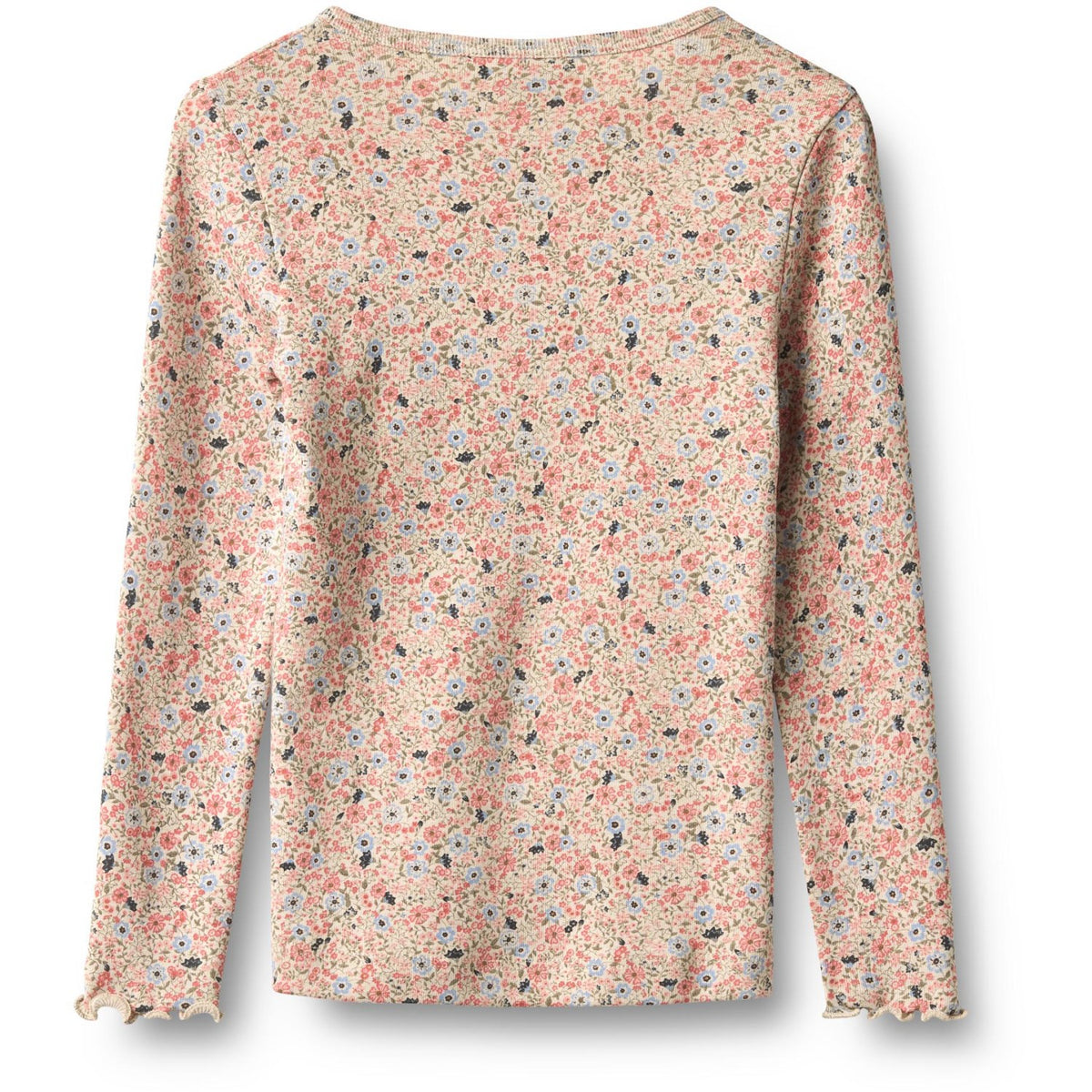 Wheat Grey Cloud Flowers Blus Eja