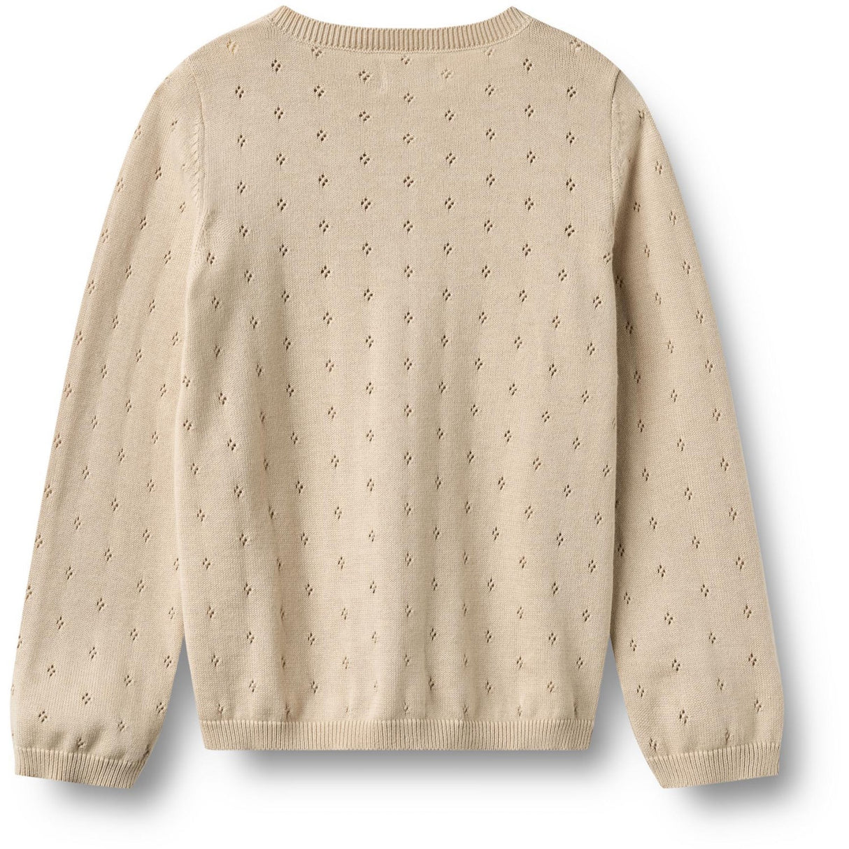 Wheat Offwhite Stickad Cardigan Maia