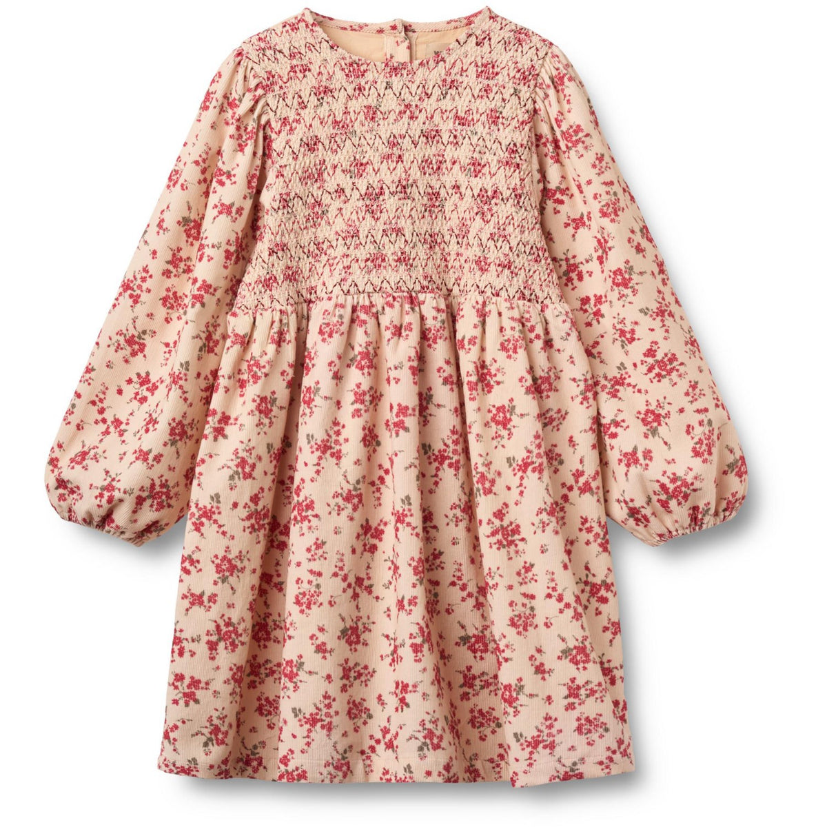 Wheat Almond Peach Flowers Klänning L/S Sylvia