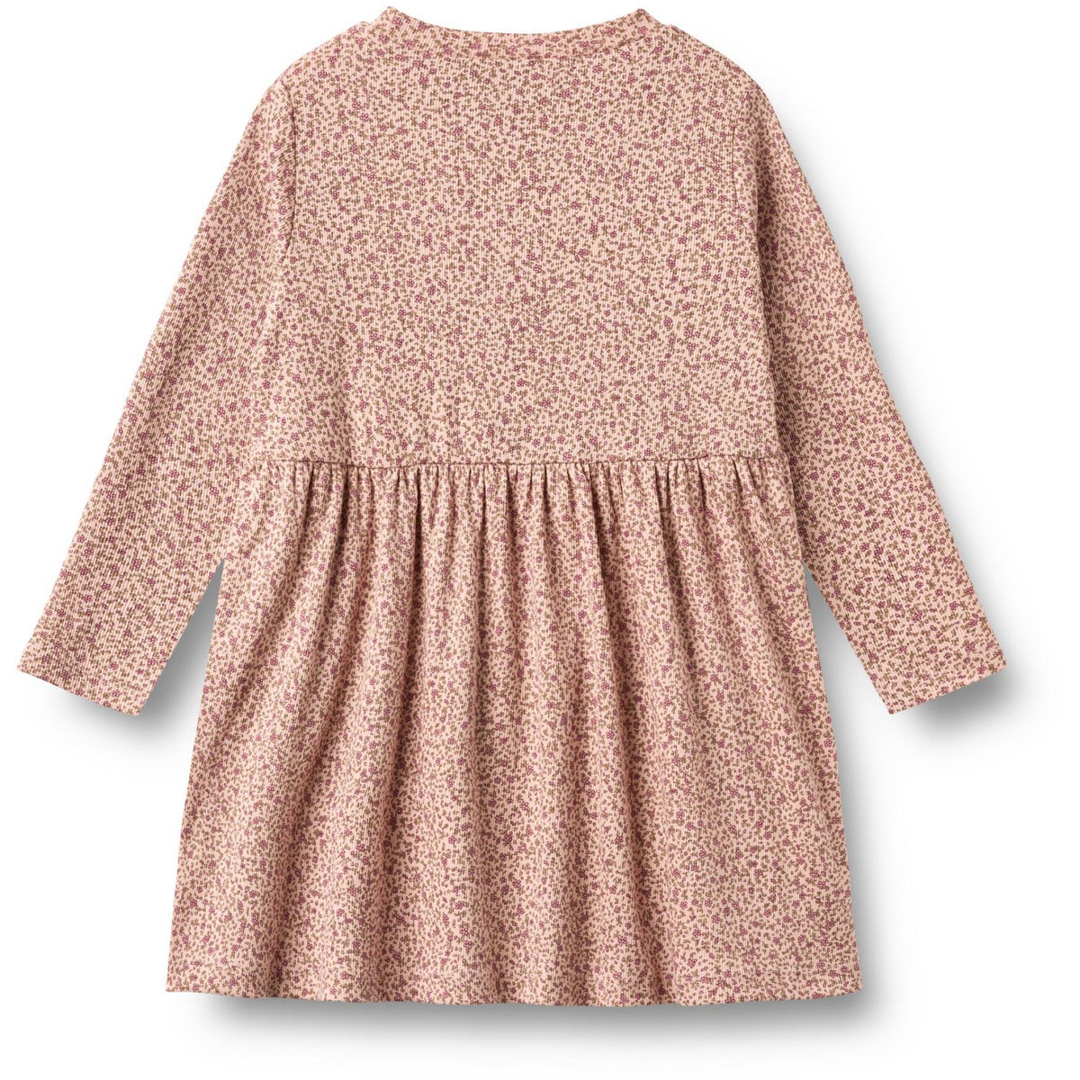 Wheat Dime Rose Small Flowers Jersey Klänning L/S Sessa