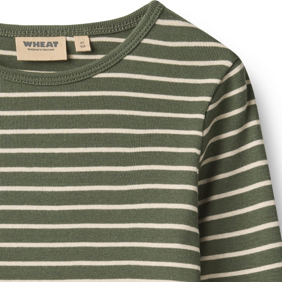 Wheat Dark Green Stripe Blus Stig
